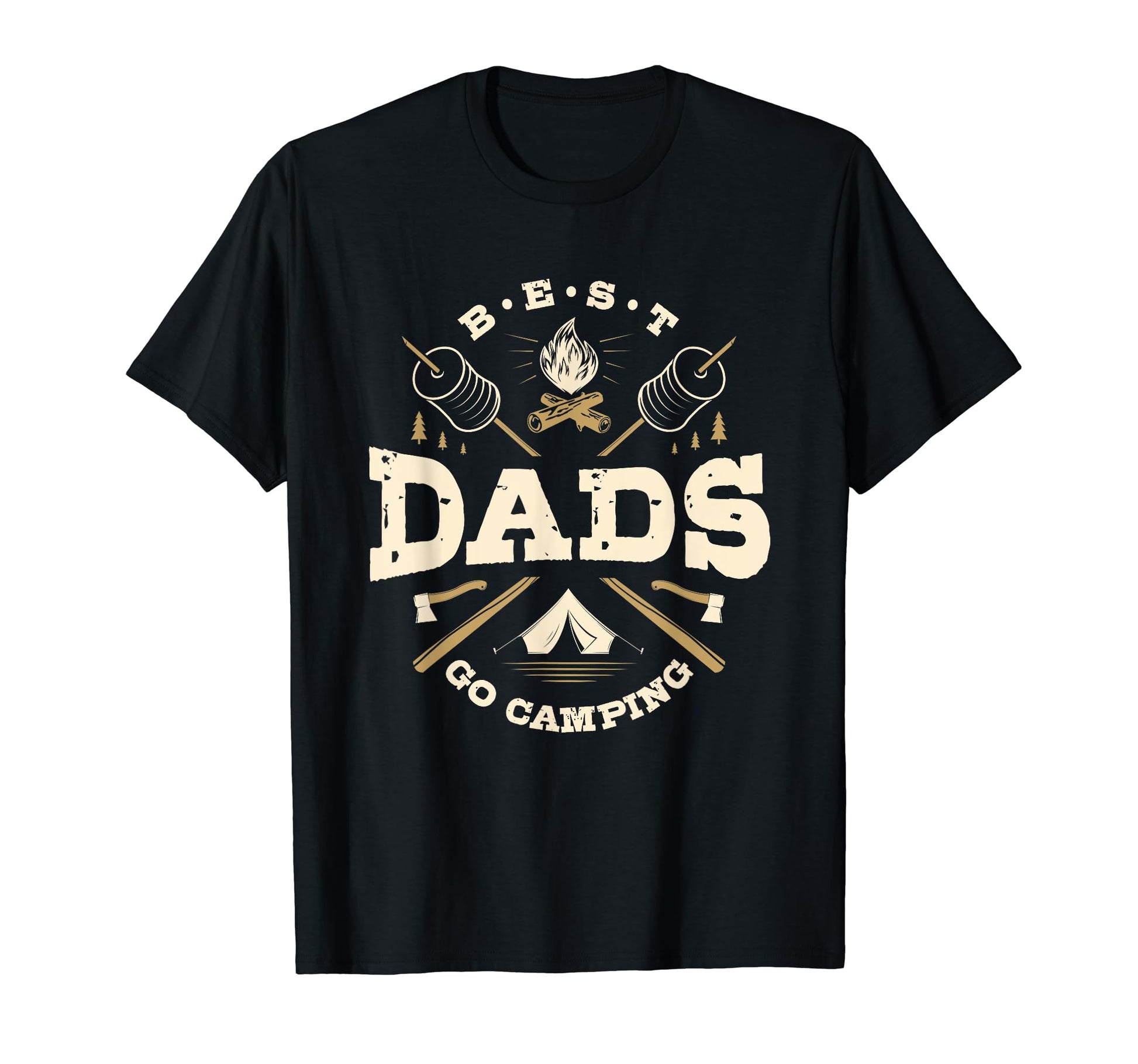 Best Dads Go Camping Camp Hiking T-Shirt - Novelty Apparel Men Women - T-Shirt, Sweatshirt, Hoodie