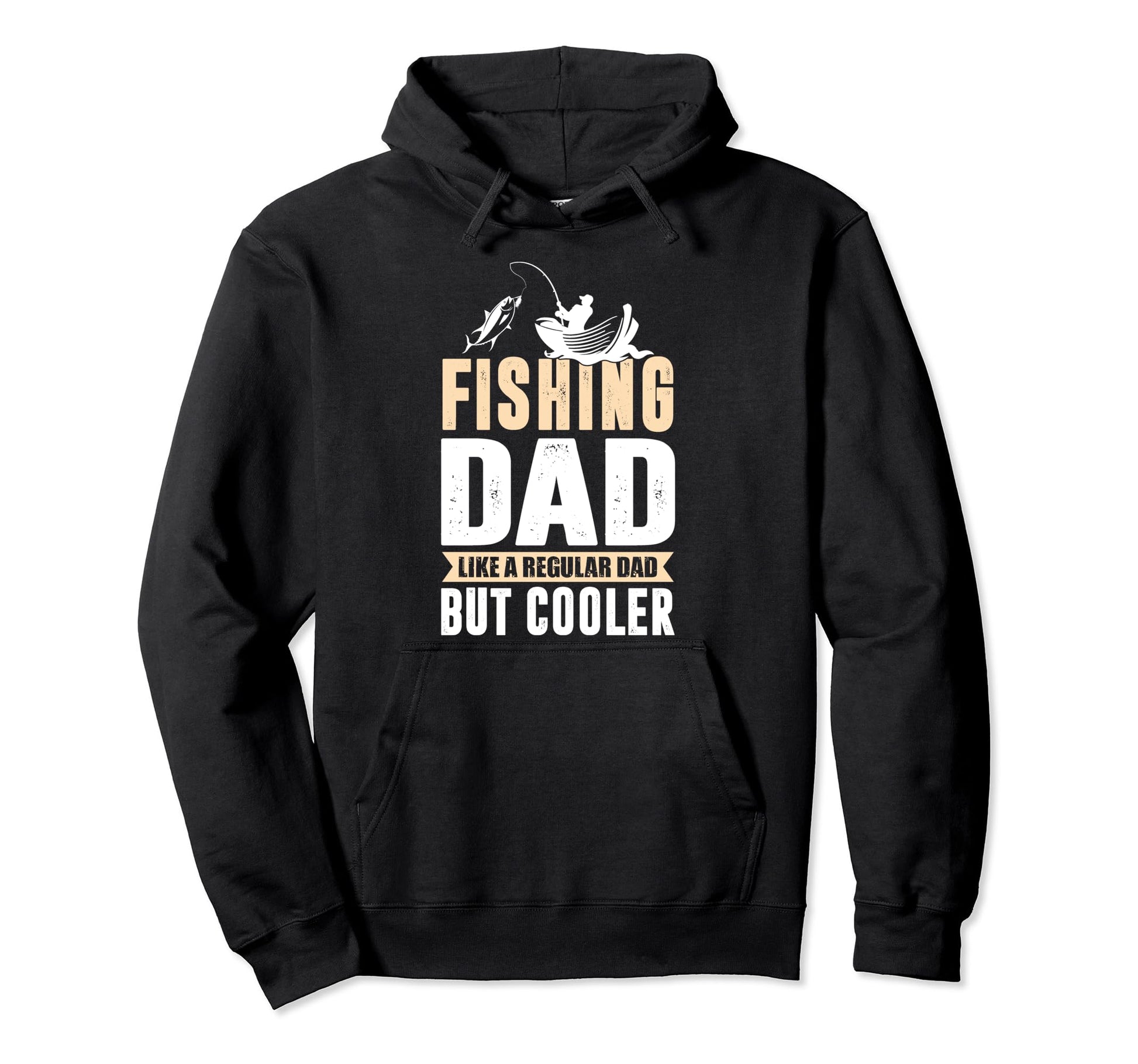 Fishing Dad Like Regular Dad But Cooler Hoodie - Custom Art Print Unisex - T-Shirt, Sweatshirt, Hoodie