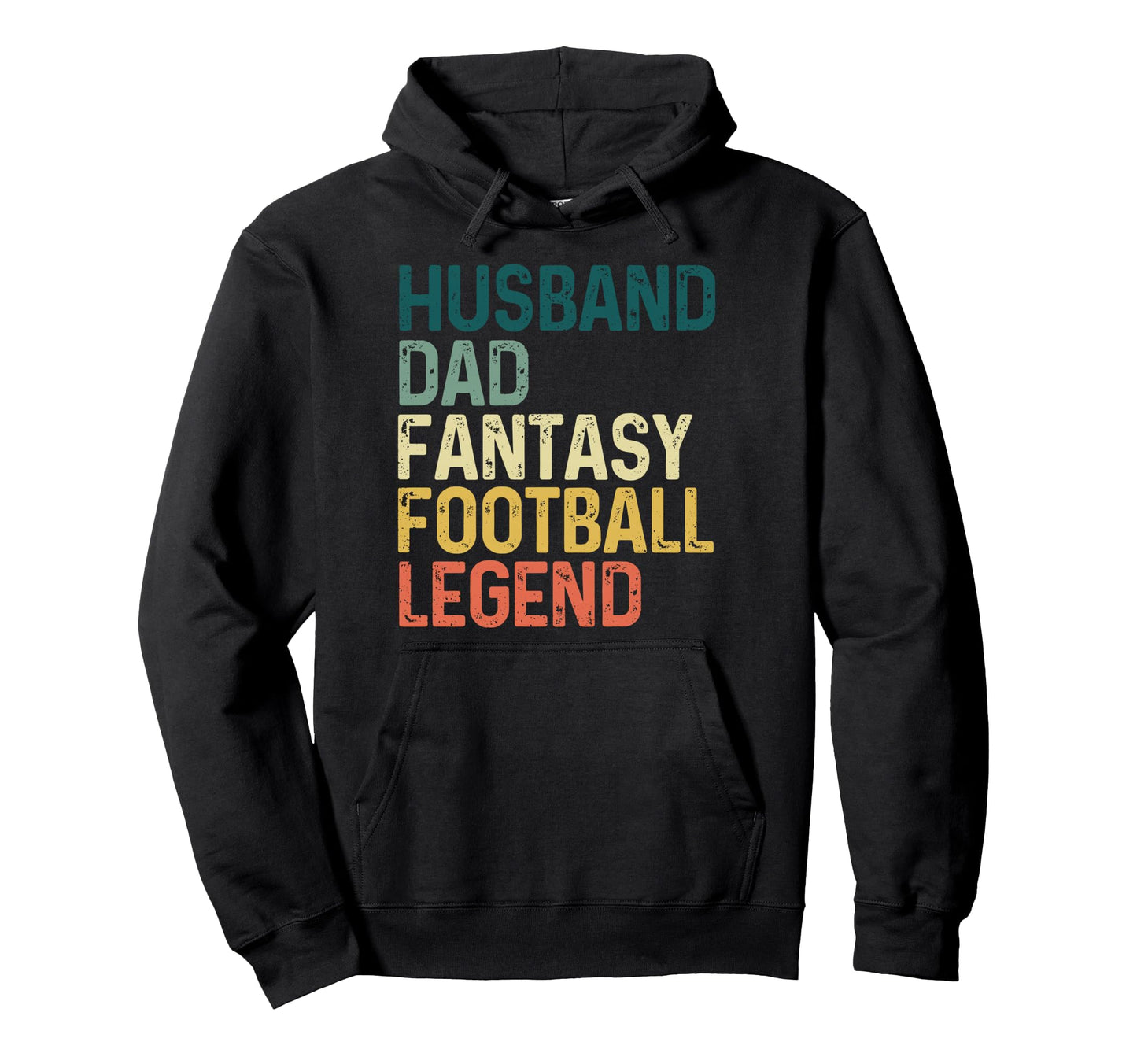 Husband Dad Fantasy Football Legend Hoodie - Custom Art Print Men Women - T-Shirt, Sweatshirt, Hoodie