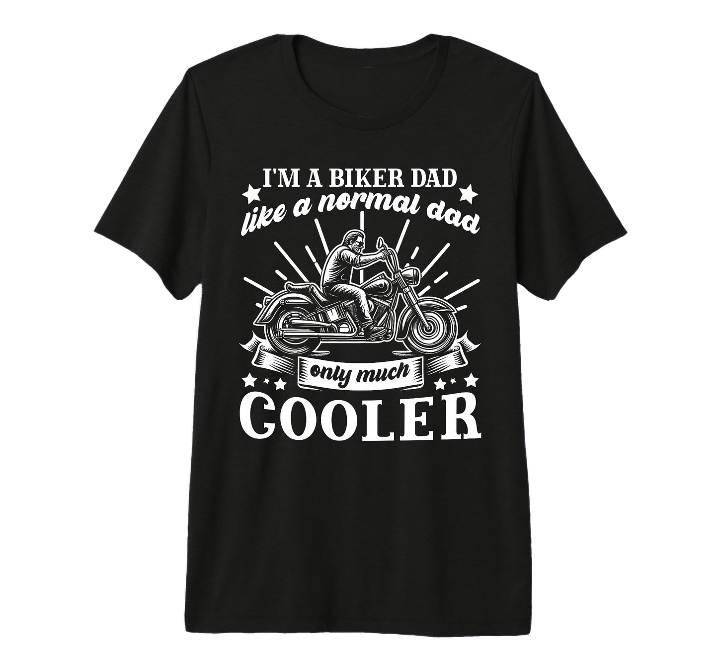 Im Biker Dad Funny Motorcycle Rider T-Shirt - Minimalist Print for Adults - T-Shirt, Sweatshirt, Hoodie
