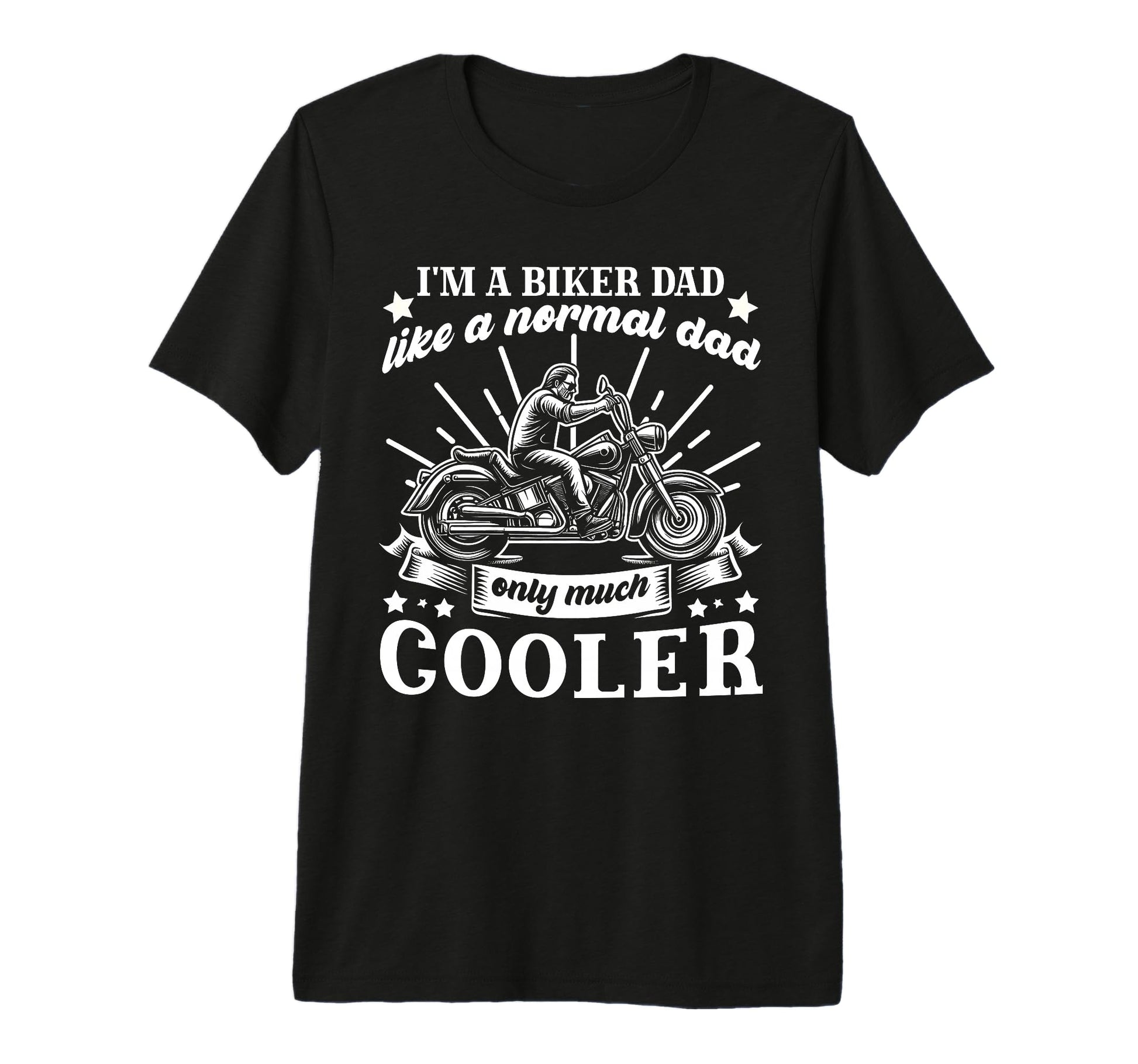 Im Biker Dad Funny Motorcycle Rider T-Shirt - Minimalist Print for Adults - T-Shirt, Sweatshirt, Hoodie