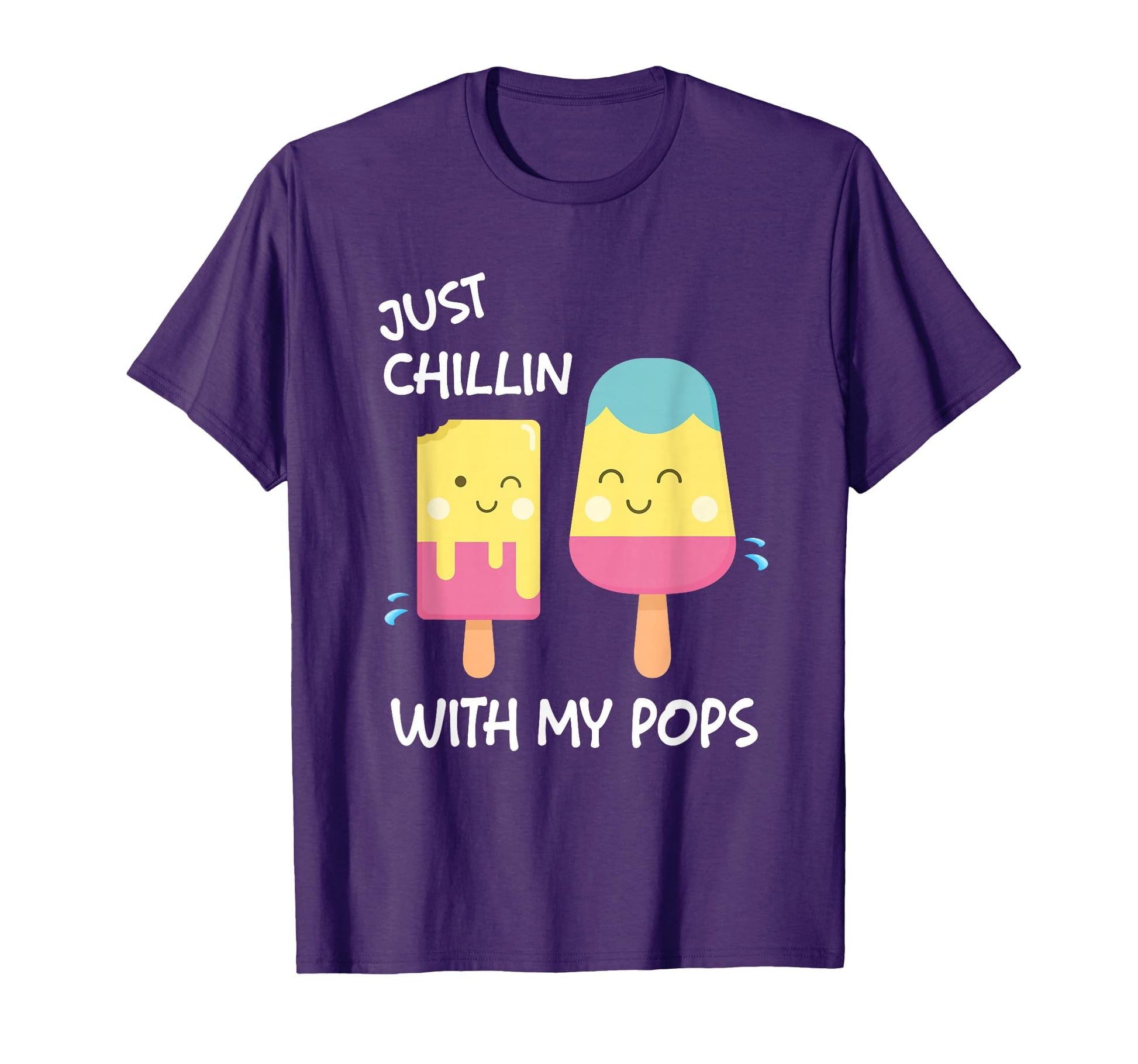 Just Chillin My Pops T-Shirt - Aesthetic Graphic Men Women - T-Shirt, Sweatshirt, Hoodie