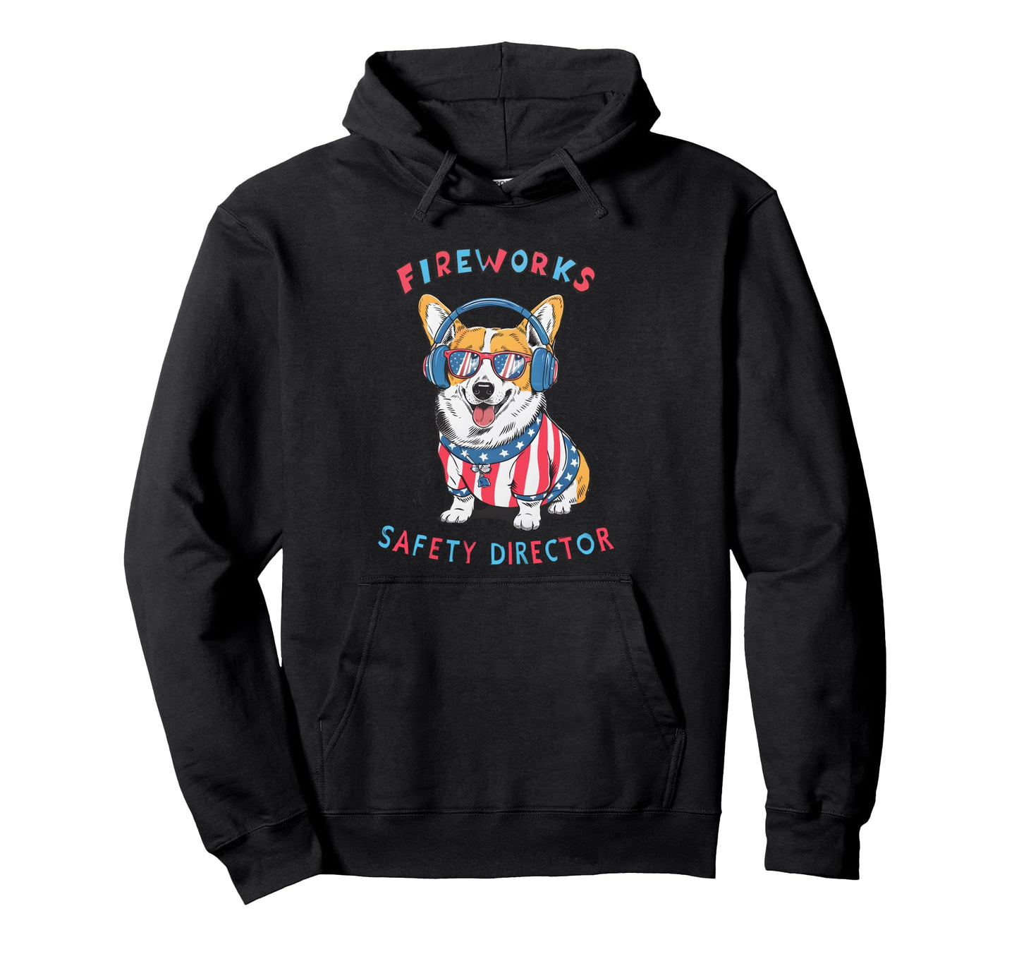 Funny Fireworks Safety Director Dog Hoodie - Streetwear Style Unisex - T-Shirt, Sweatshirt, Hoodie