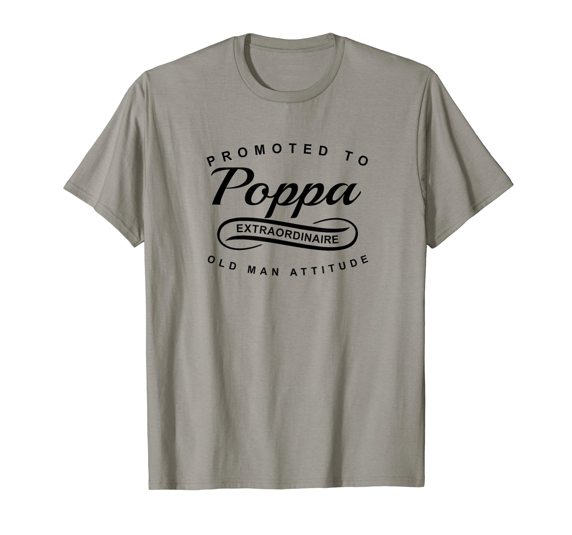 Promoted To Poppa Fun New Grandpa T-Shirt - Novelty Apparel for Adults - T-Shirt, Sweatshirt, Hoodie
