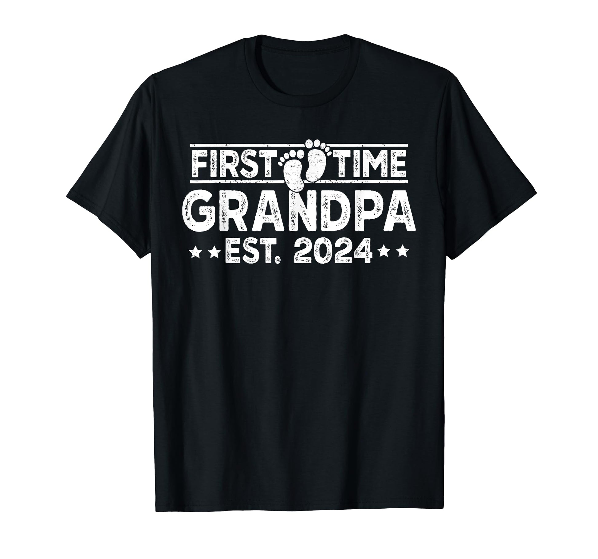 First Time Grandpa Est 2024 Promoted To T-Shirt - Trendy Graphic Unisex - T-Shirt, Sweatshirt, Hoodie