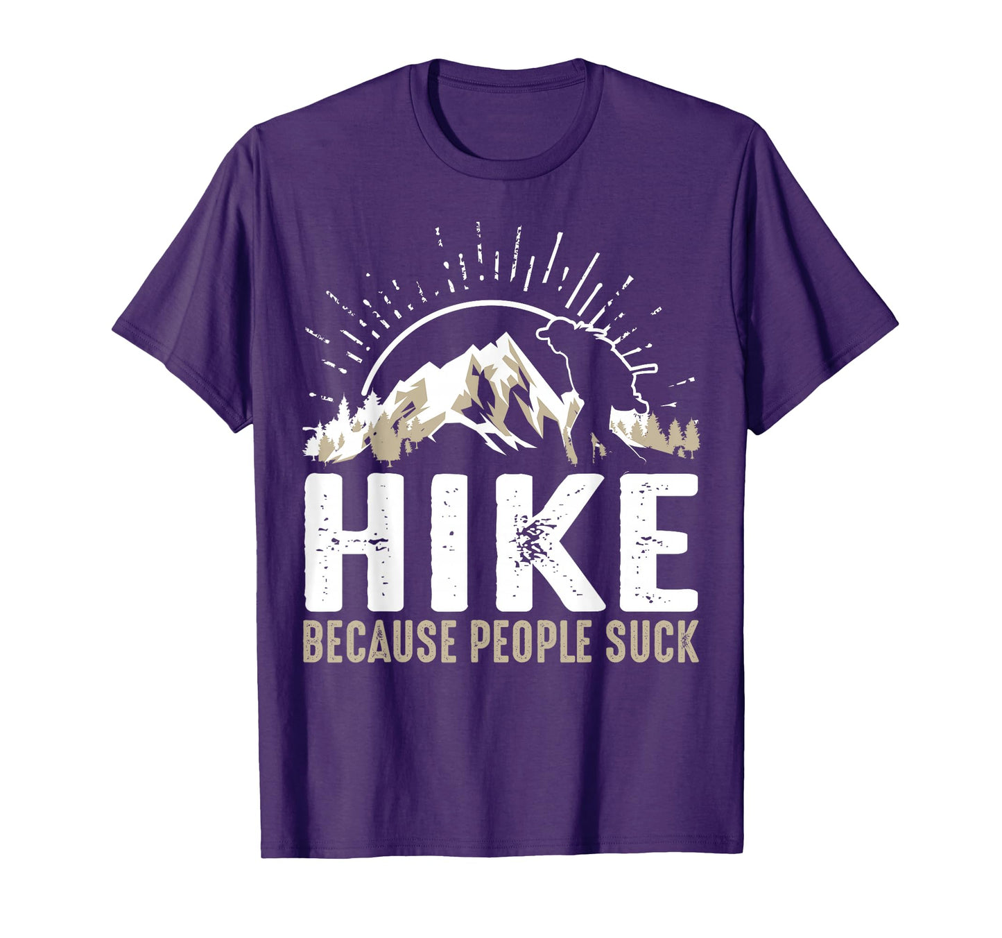 Funny Hiking Art Hiker Backpacking T-Shirt - Trendy Graphic for Adults - T-Shirt, Sweatshirt, Hoodie