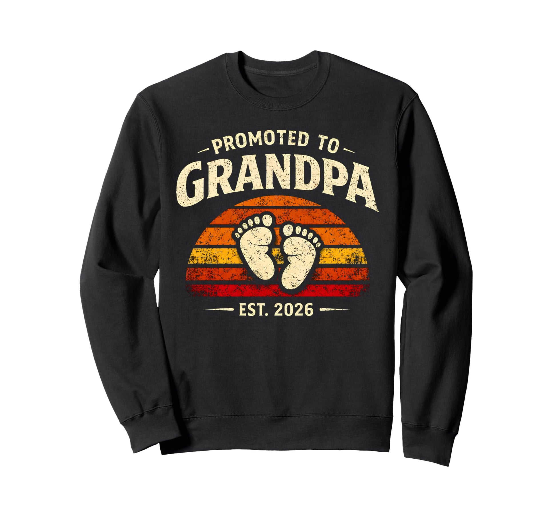 Promoted To Grandpa Est 2026 1St Sweatshirt - Graphic Print for Adults - T-Shirt, Sweatshirt, Hoodie
