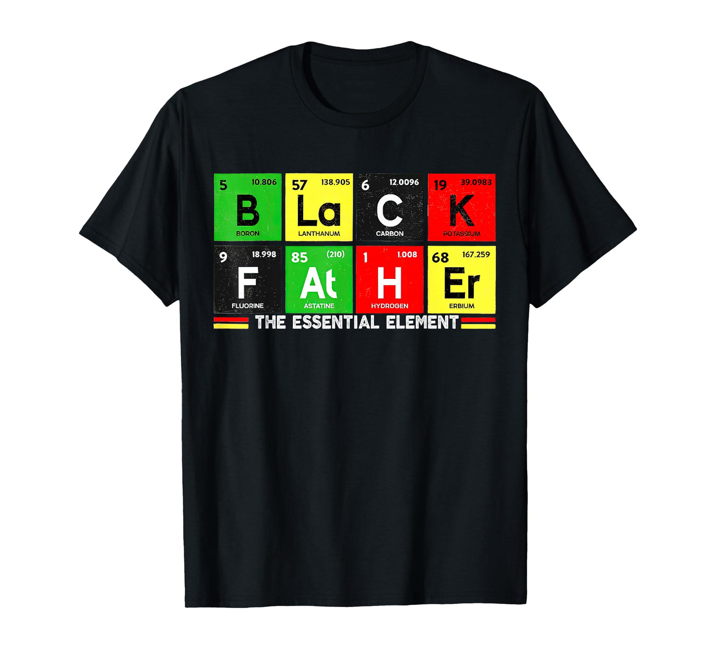 Black Father Element Fathers Day T-Shirt - Fun Novelty Design for Adults - T-Shirt, Sweatshirt, Hoodie