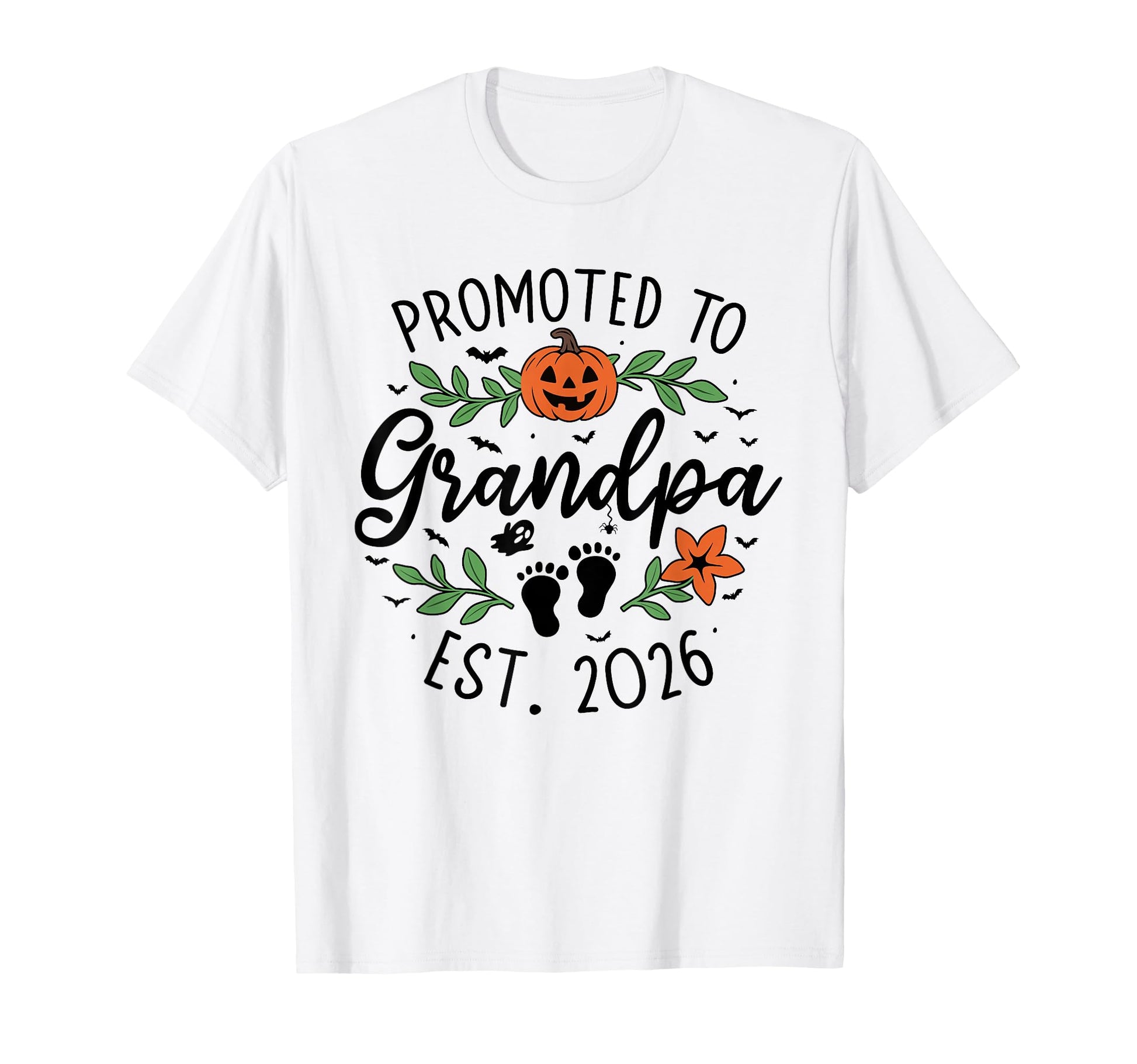 Promoted To Grandpa 2026 Grandbaby T-Shirt - Graphic Print for Adults - T-Shirt, Sweatshirt, Hoodie
