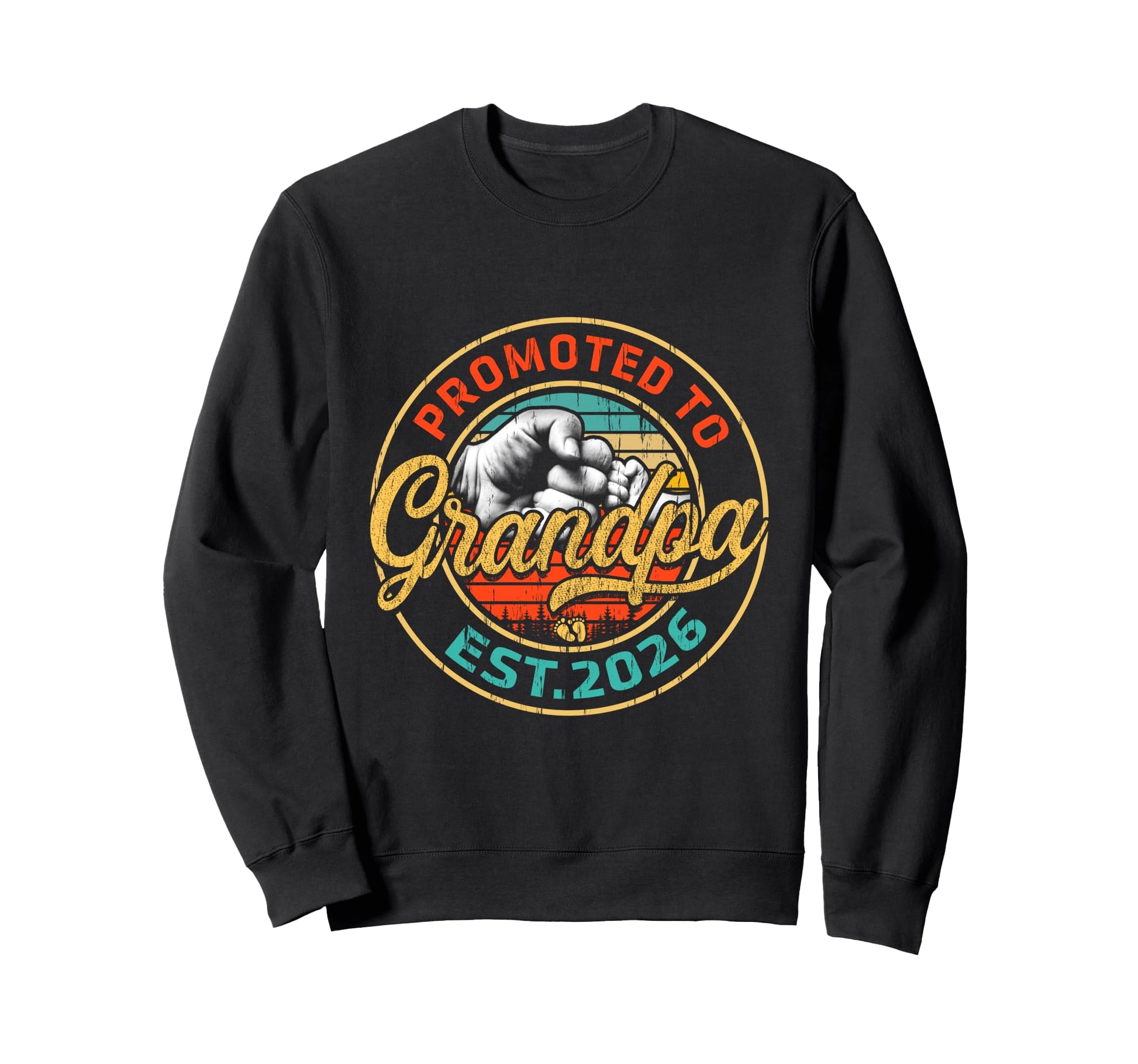 Promoted To Grandpa Est 2026 First Sweatshirt - Minimalist Print Unisex - T-Shirt, Sweatshirt, Hoodie