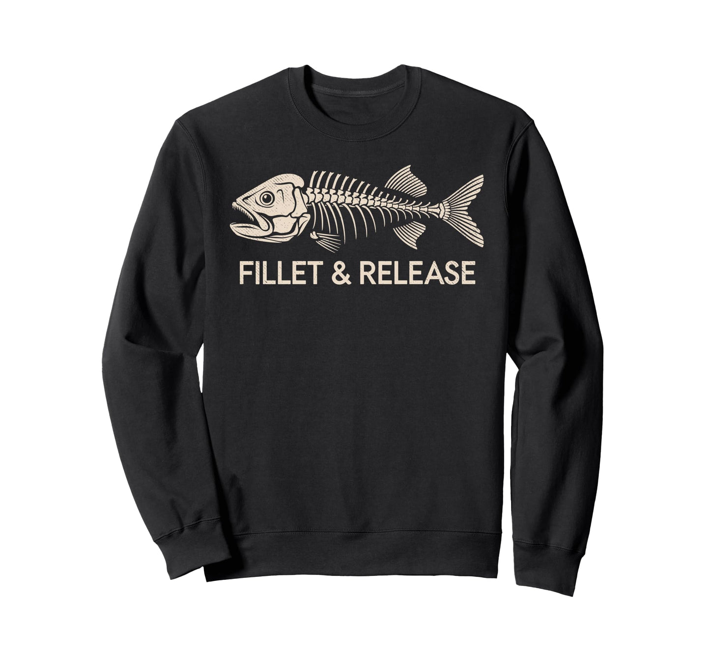 Fillet Release Fisherman Angler Sweatshirt - Unique Graphic for Adults - T-Shirt, Sweatshirt, Hoodie