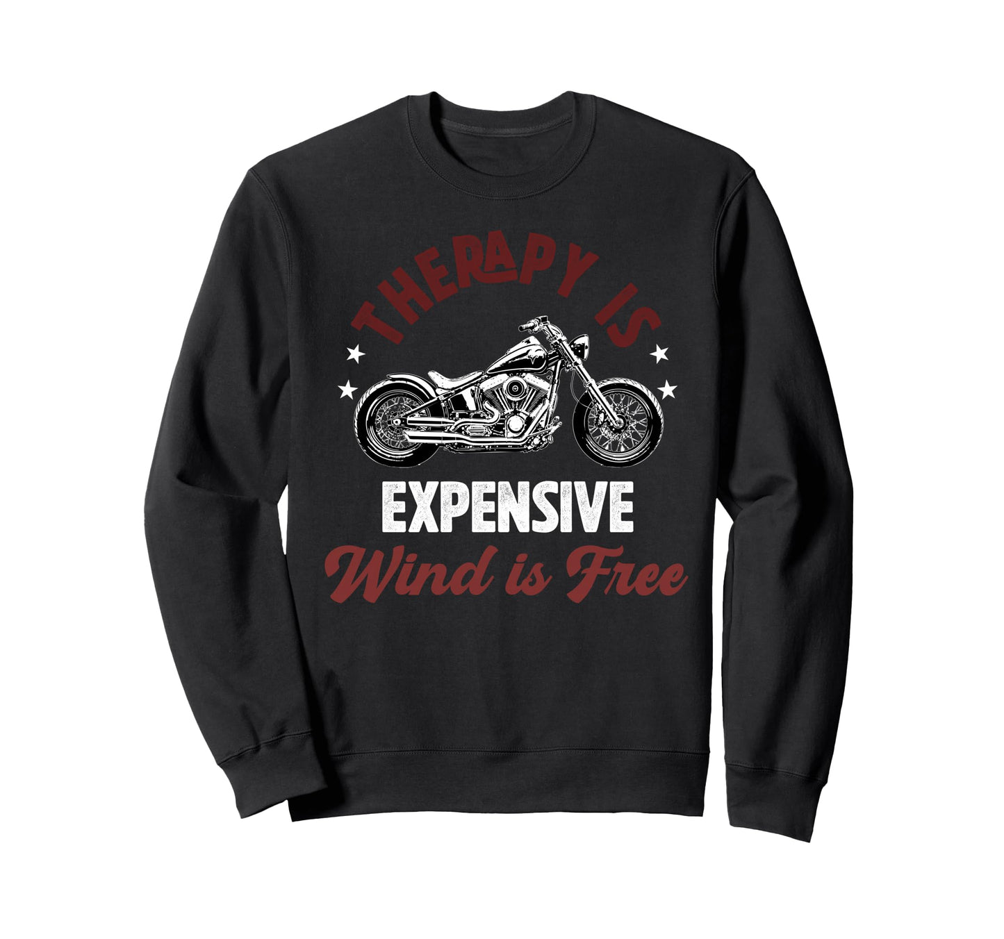 Therapy Is Expensive Wind Is Free Sweatshirt - Minimalist Print for Adults - T-Shirt, Sweatshirt, Hoodie
