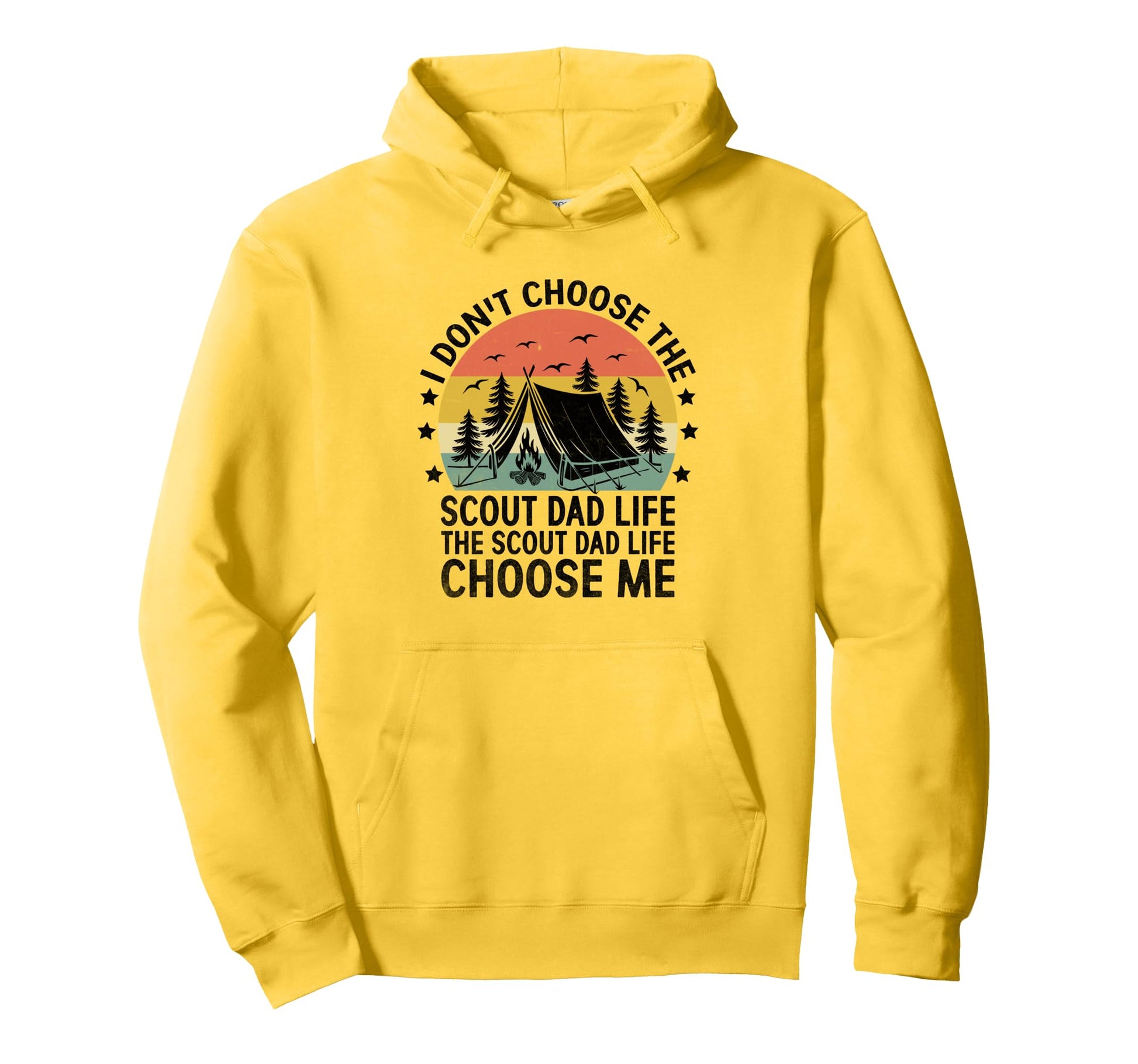 Scout Dad Life Choose Me Camping Scouting Hoodie - Graphic Print Unisex - T-Shirt, Sweatshirt, Hoodie