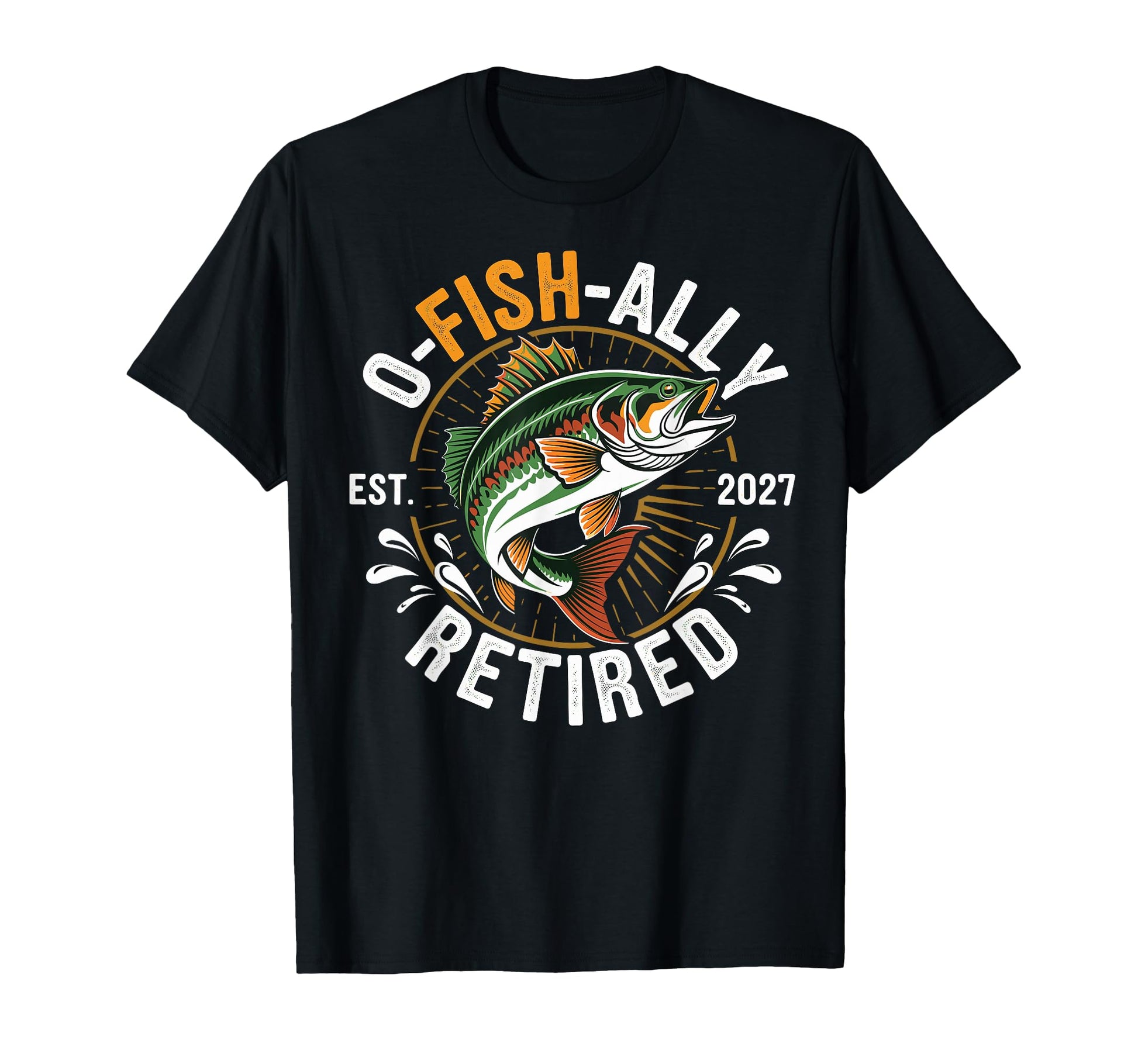 Ofishally Retired Est 2027 Grandpa T-Shirt - Minimalist Print for Adults - T-Shirt, Sweatshirt, Hoodie