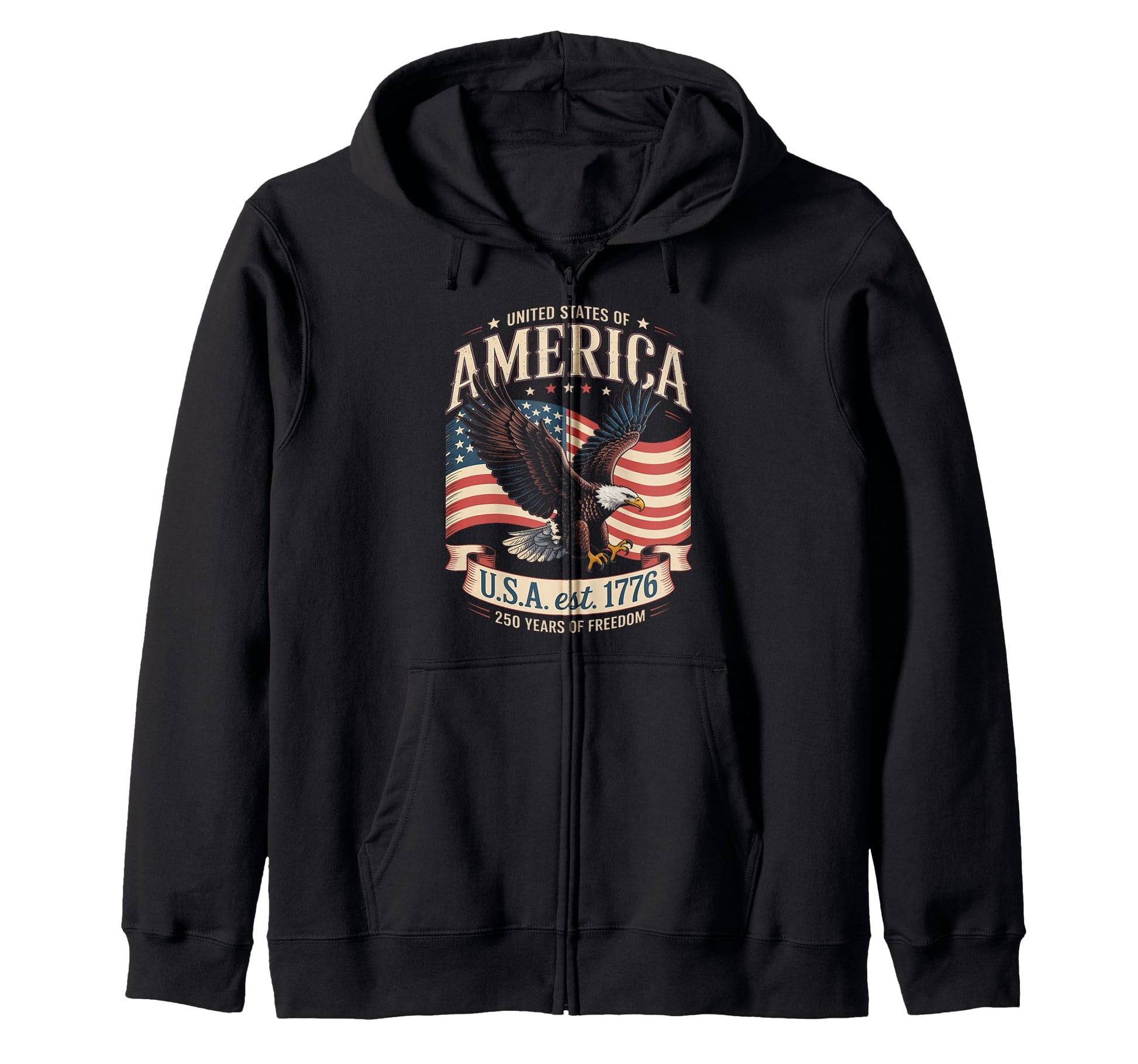United States 250 Year Anniversary Hoodie - Minimalist Print for Adults - T-Shirt, Sweatshirt, Hoodie