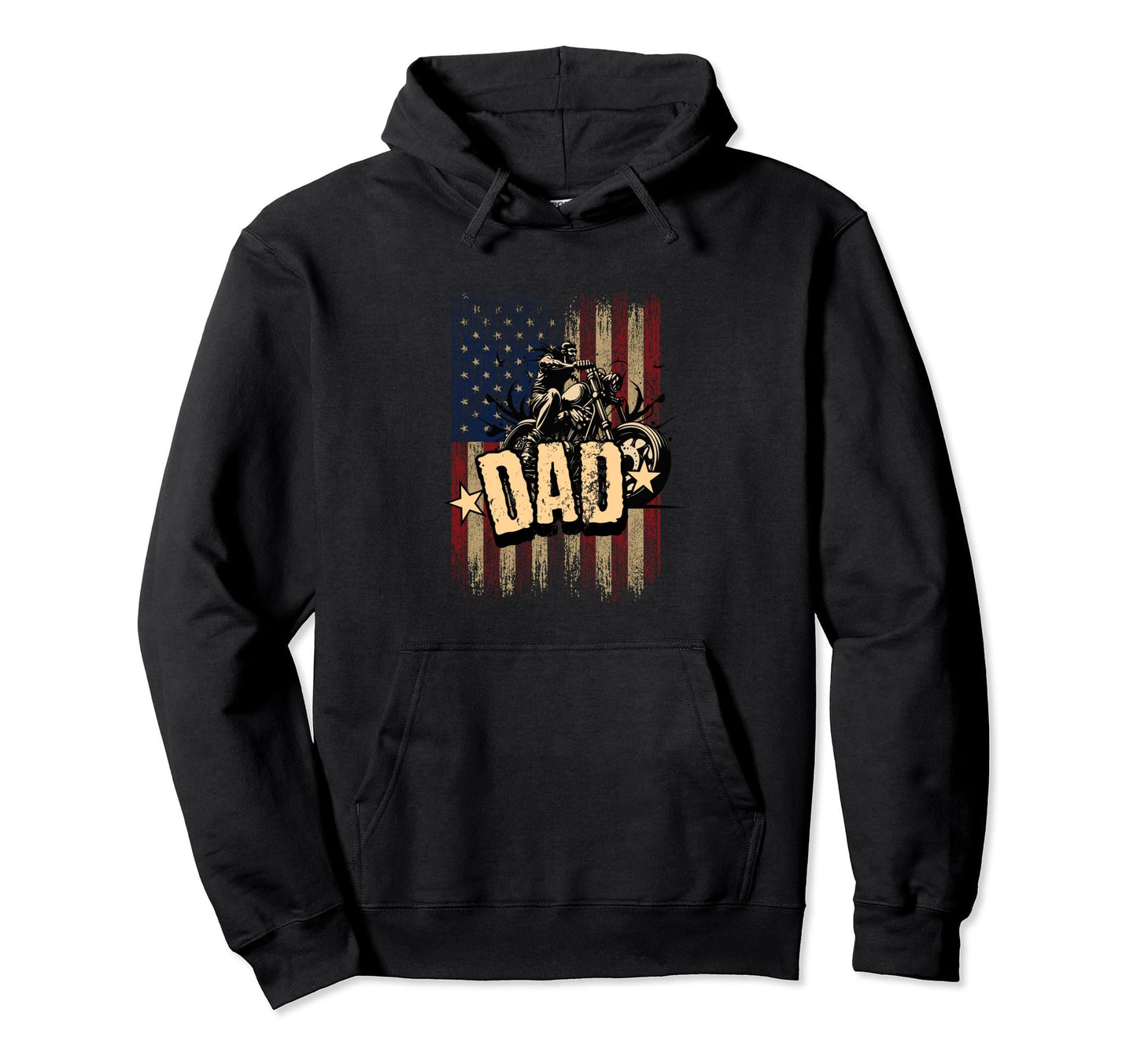 Usa American Flag Biker Motorcycle Hoodie - Aesthetic Graphic for Adults - T-Shirt, Sweatshirt, Hoodie