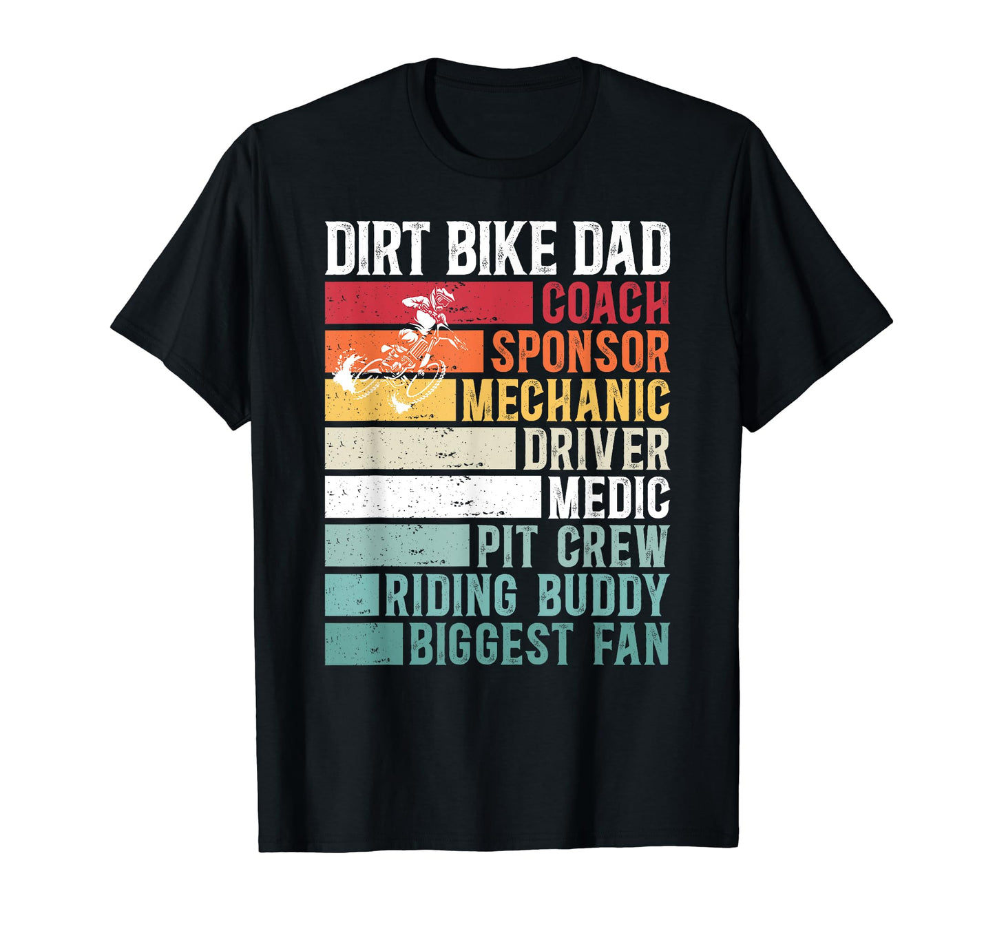 Dirt Bike Dad Definition Dad Dirt T-Shirt - Custom Art Print Men Women - T-Shirt, Sweatshirt, Hoodie