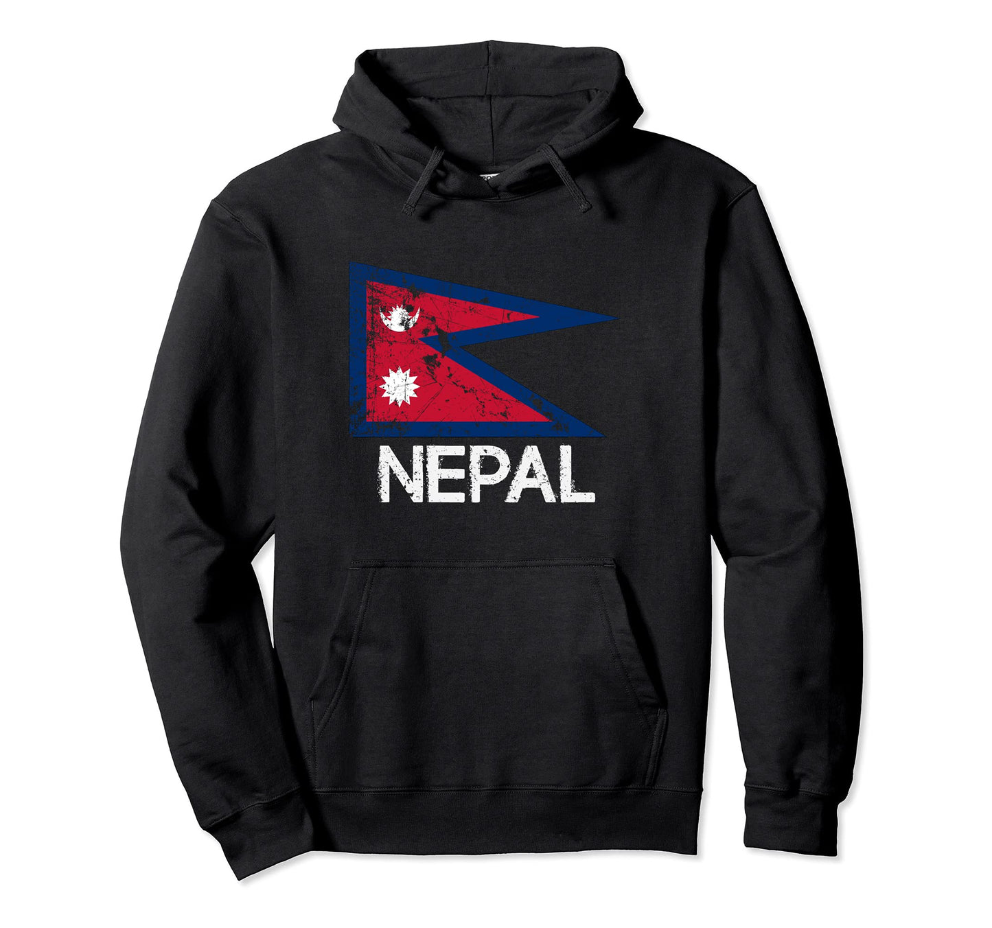 Nepalese Nepali Flag Made Nepal Gift Hoodie - Trendy Graphic for Adults - T-Shirt, Sweatshirt, Hoodie