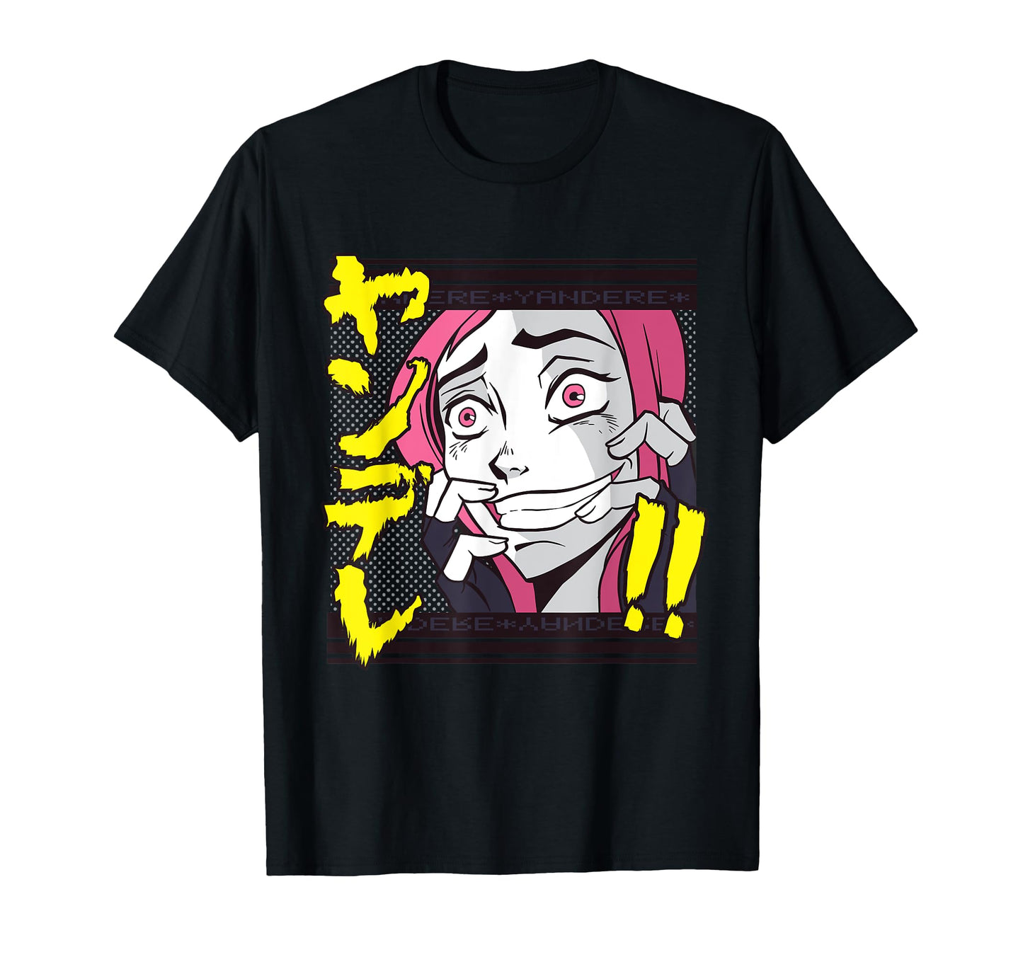 Yandere Anime I Japanese Letters Pop T-Shirt - Novelty Apparel Men Women - T-Shirt, Sweatshirt, Hoodie