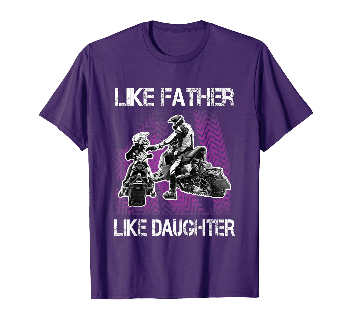 Snowmobile Father And Daughter Snowcross T-Shirt - Novelty Apparel Unisex - T-Shirt, Sweatshirt, Hoodie