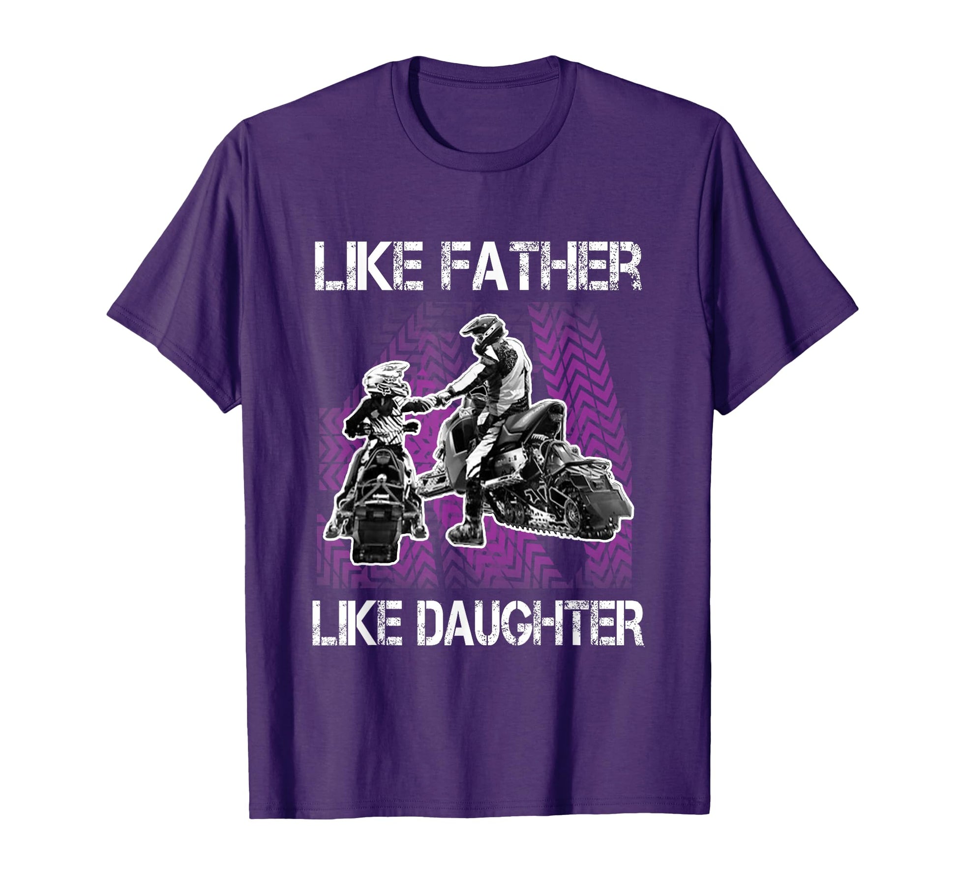 Snowmobile Father And Daughter Snowcross T-Shirt - Novelty Apparel Unisex - T-Shirt, Sweatshirt, Hoodie
