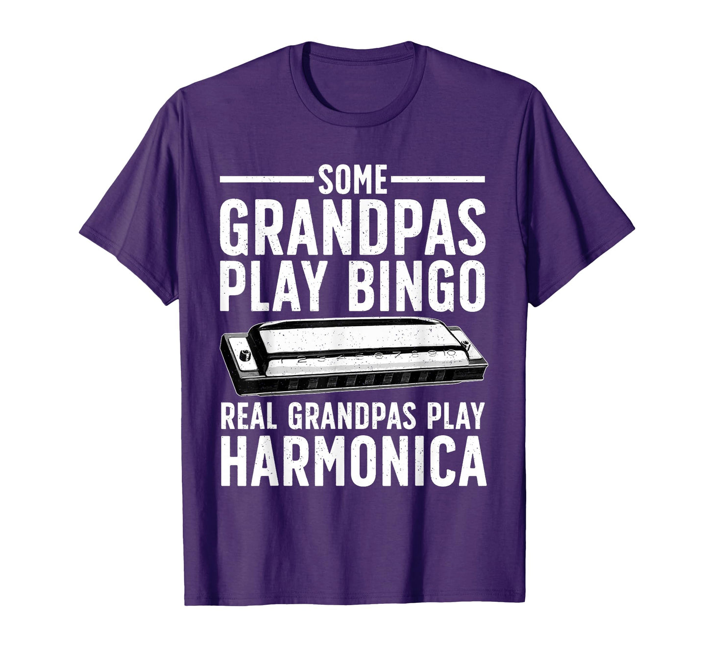 Funny Harmonica Art Grandpa Dad French T-Shirt - Novelty Apparel Unisex - T-Shirt, Sweatshirt, Hoodie
