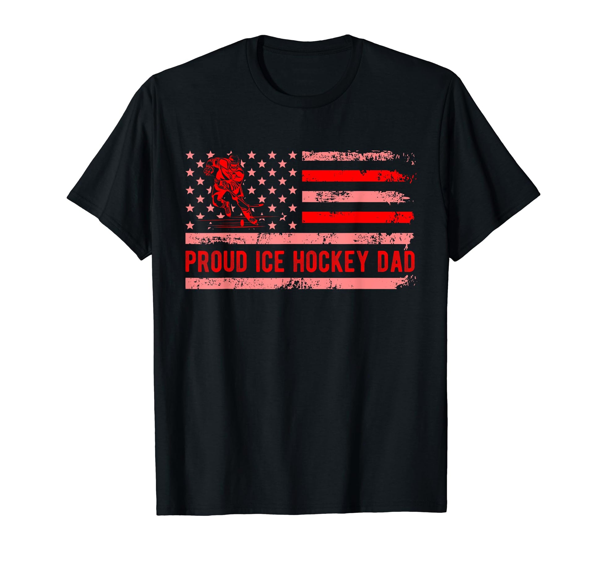 Proud Ice Hockey Dad Player Coach Sport T-Shirt - Graphic Print for Adults - T-Shirt, Sweatshirt, Hoodie