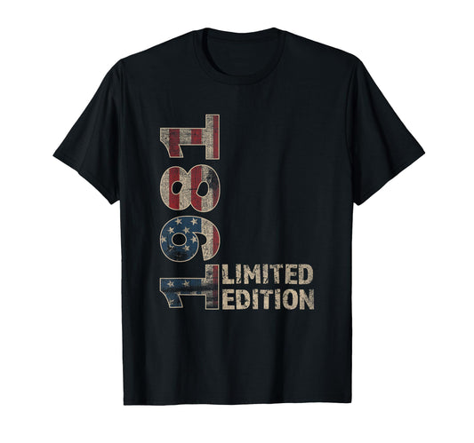 45Th Birthday Gift Born 1981 Turning T-Shirt - Aesthetic Graphic Men Women - T-Shirt, Sweatshirt, Hoodie