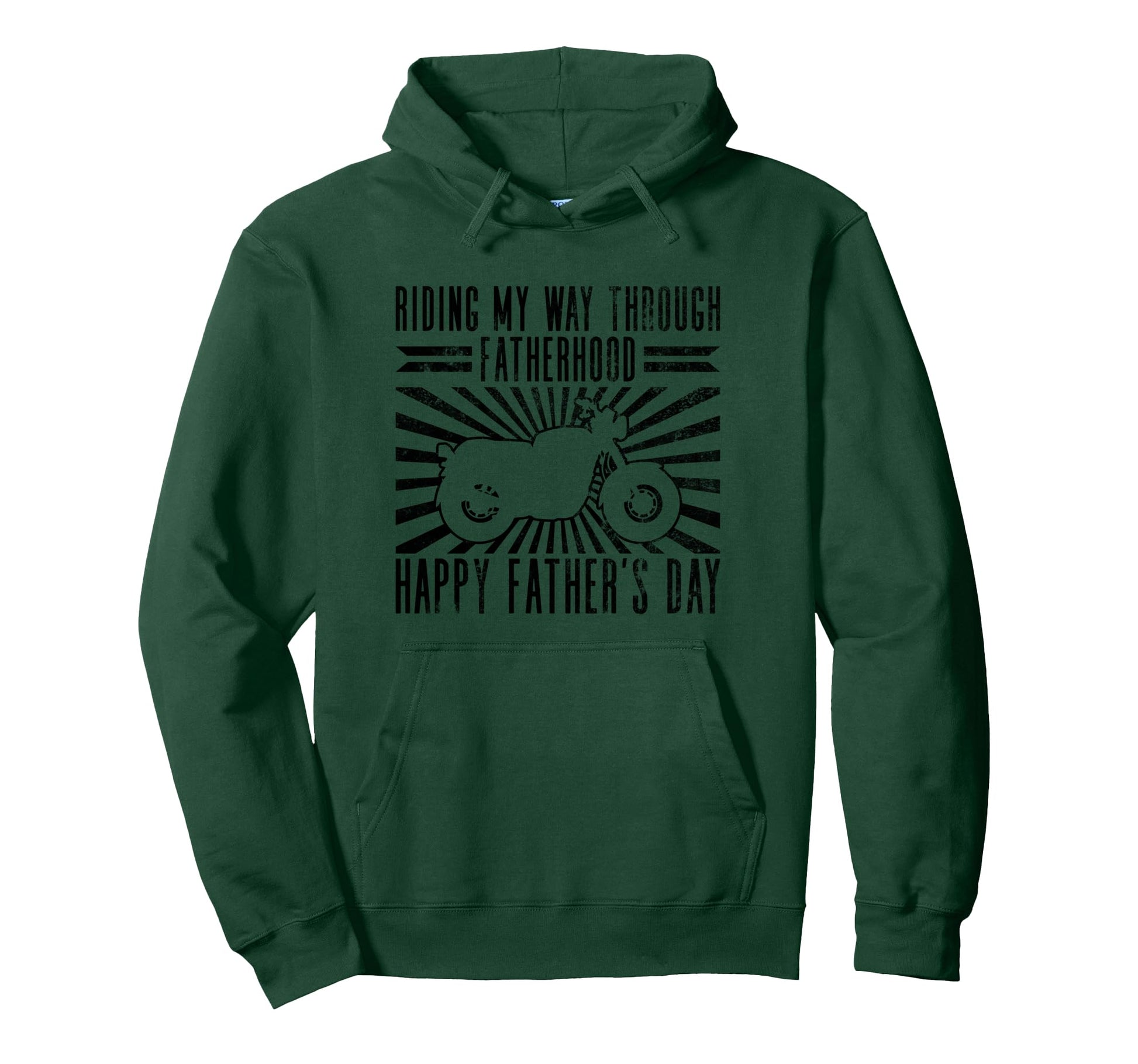 Riding My Way Through Fatherhood Hoodie - Custom Art Print for Adults - T-Shirt, Sweatshirt, Hoodie