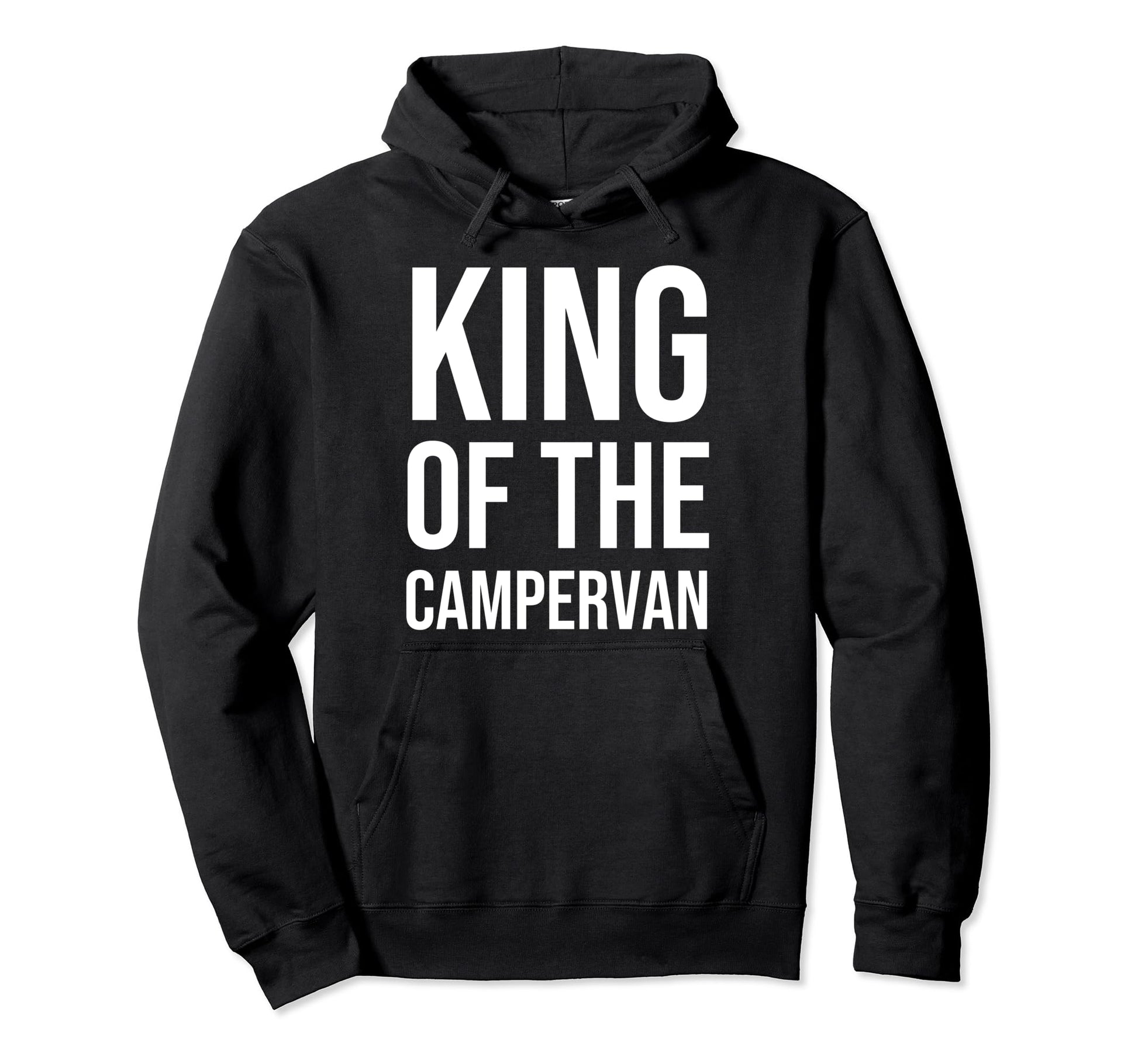 King Camper Funny Rv Motorhome Camping Dads Hoodie - Novelty Apparel Unisex - T-Shirt, Sweatshirt, Hoodie
