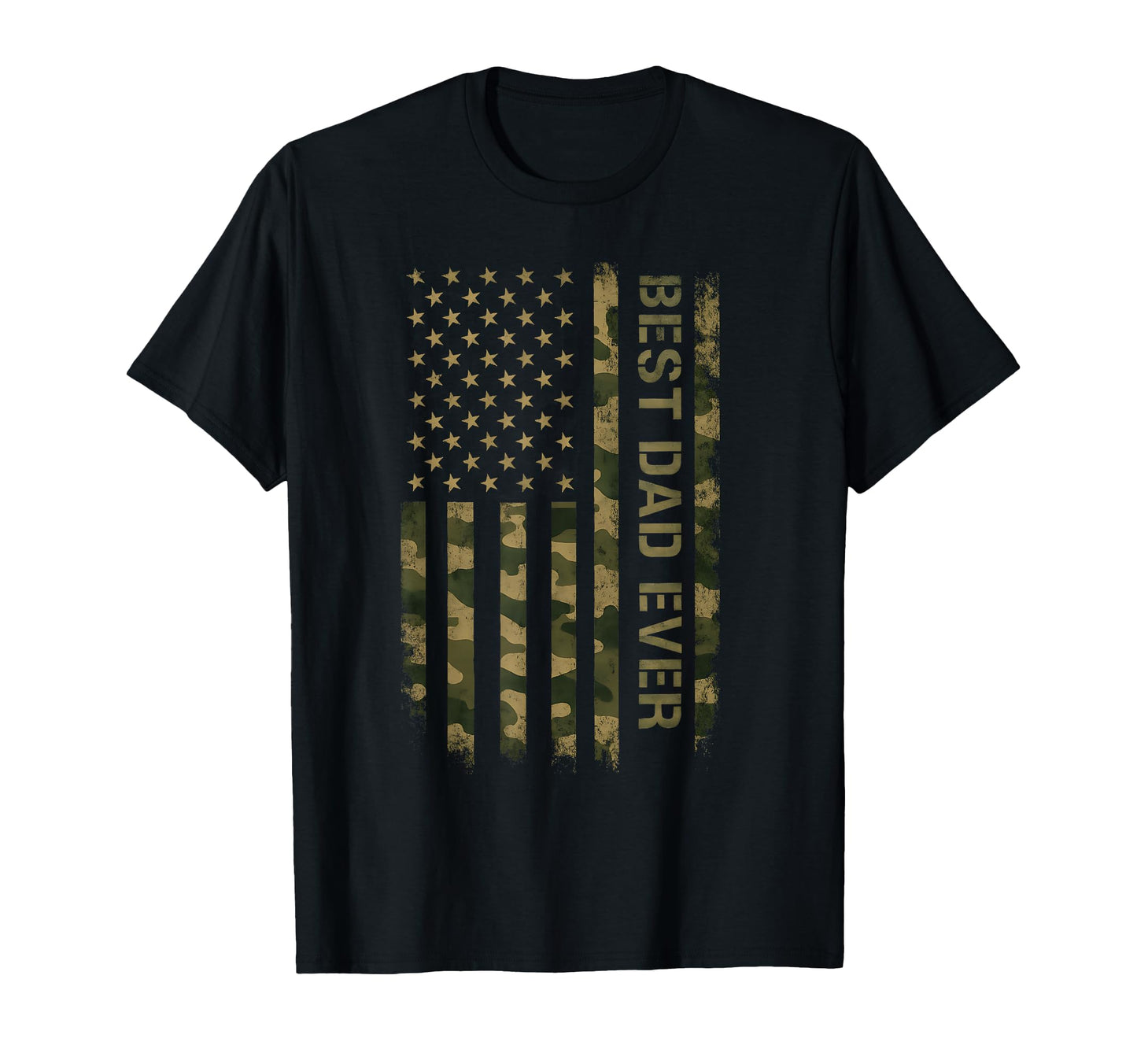 Best Dad Ever American Flag Fathers Day T-Shirt - Novelty Apparel Unisex - T-Shirt, Sweatshirt, Hoodie