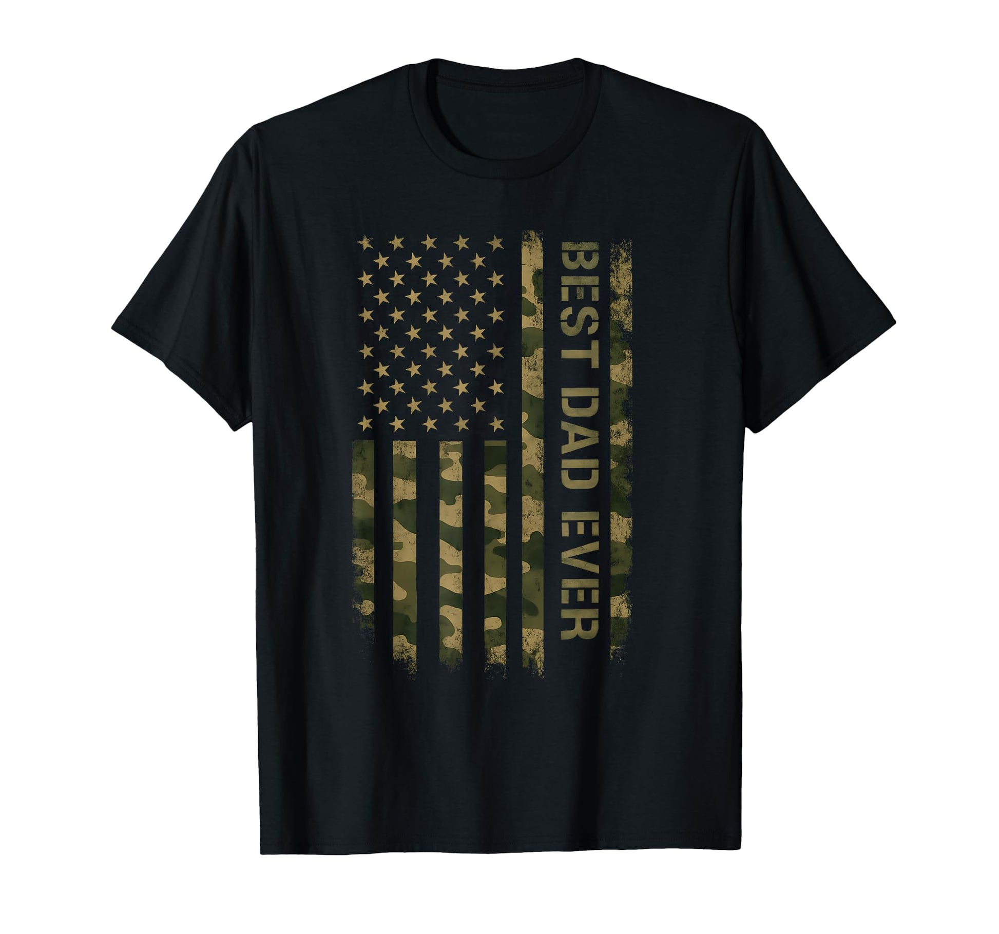 Best Dad Ever American Flag Fathers Day T-Shirt - Novelty Apparel Unisex - T-Shirt, Sweatshirt, Hoodie