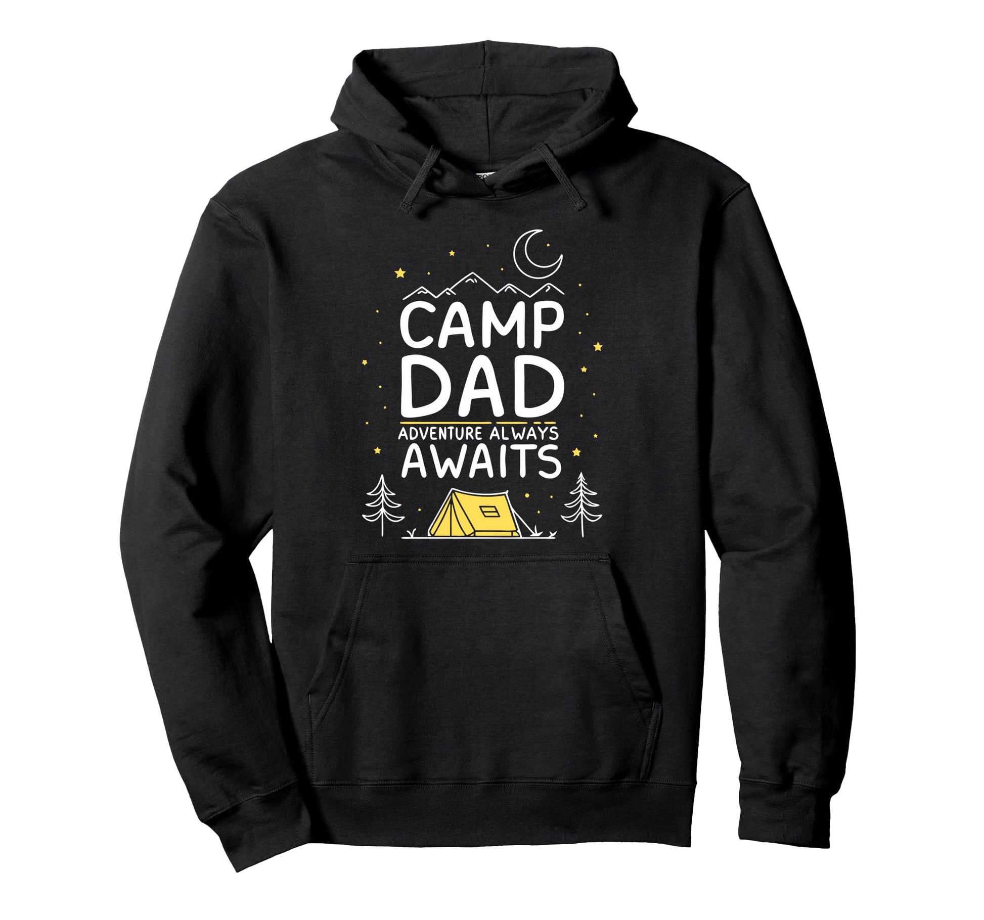 Fathers Day Camping Outdoorsy Dads Sweatshirt - Minimalist Print for Adults - T-Shirt, Sweatshirt, Hoodie