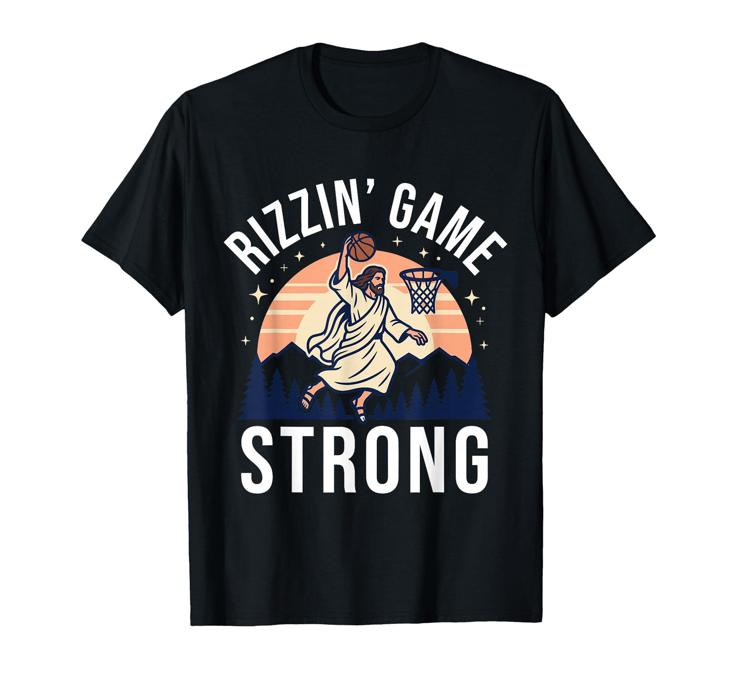 Rizzin Game Strong Risen Christian T-Shirt - Graphic Print Men Women - T-Shirt, Sweatshirt, Hoodie