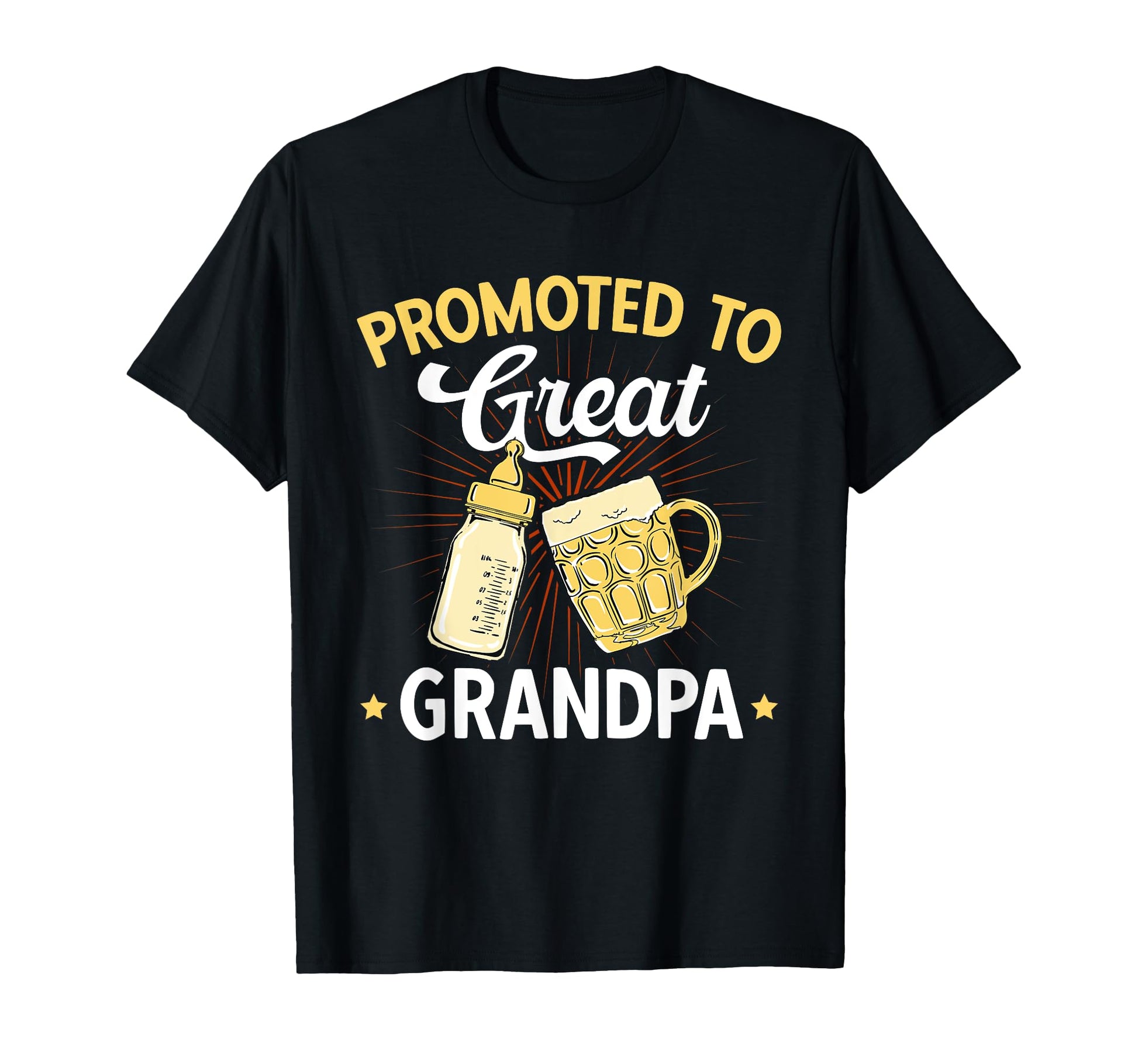 Great Grandpa Promoted To Great Grandpa T-Shirt - Novelty Apparel Men Women - T-Shirt, Sweatshirt, Hoodie
