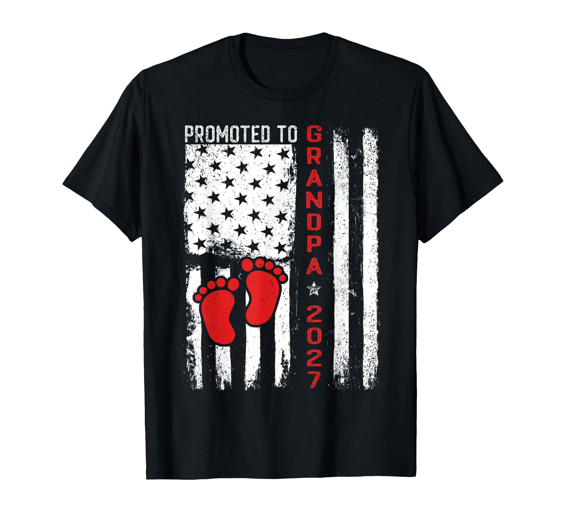 Promoted To Grandpa Est 2027 T-Shirt - Fun Novelty Design Men Women - T-Shirt, Sweatshirt, Hoodie