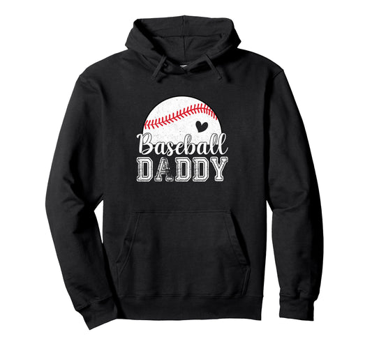 Baseball Daddy Gifts Fathers Day Hoodie - Custom Art Print for Adults - T-Shirt, Sweatshirt, Hoodie