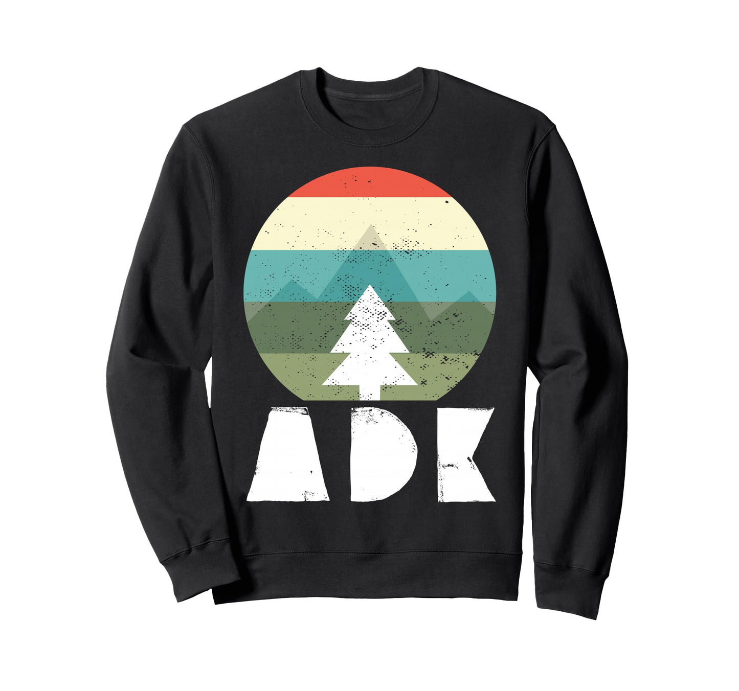 Adirondacks High Peaks Mountains Sweatshirt - Minimalist Print for Adults - T-Shirt, Sweatshirt, Hoodie