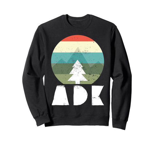 Adirondacks High Peaks Mountains Sweatshirt - Minimalist Print for Adults - T-Shirt, Sweatshirt, Hoodie