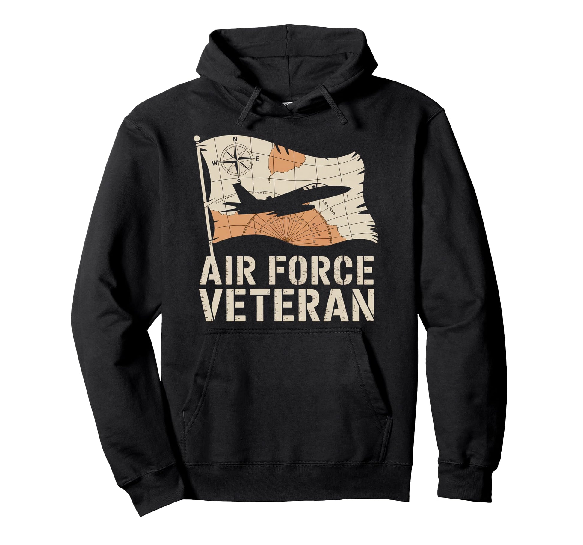 Air Force Veteran Us American Hoodie - Casual Everyday Wear for Adults - T-Shirt, Sweatshirt, Hoodie
