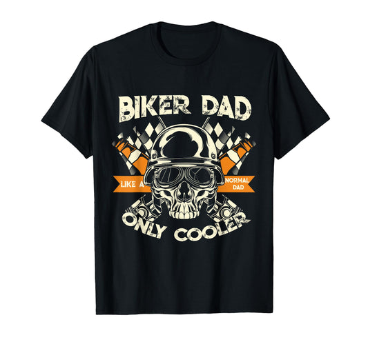 Biker Dad Motorcycle Fathers Day T-Shirt - Graphic Print for Adults - T-Shirt, Sweatshirt, Hoodie