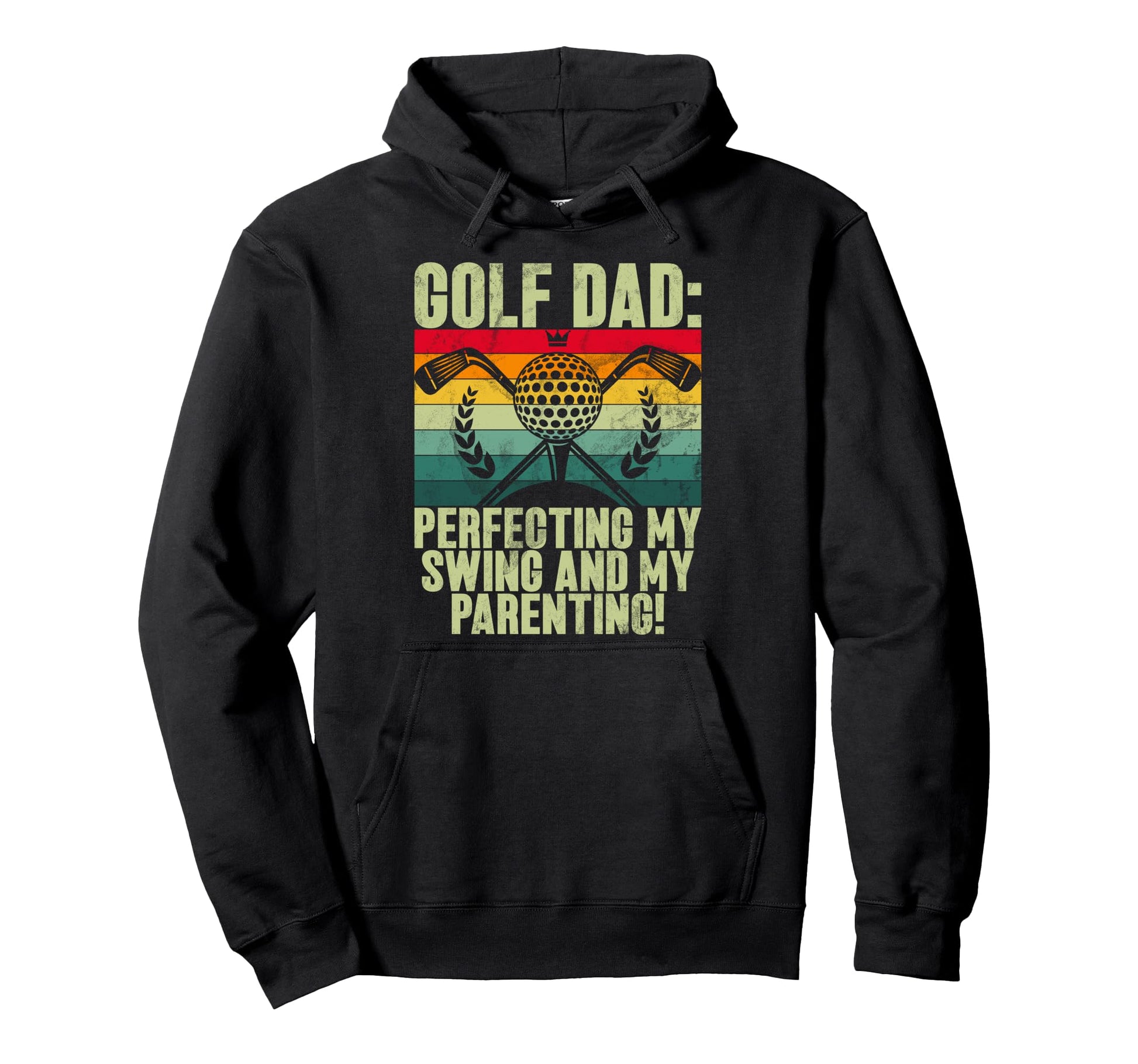 Perfecting My Swing And My Parenting Hoodie - Unique Graphic Men Women - T-Shirt, Sweatshirt, Hoodie