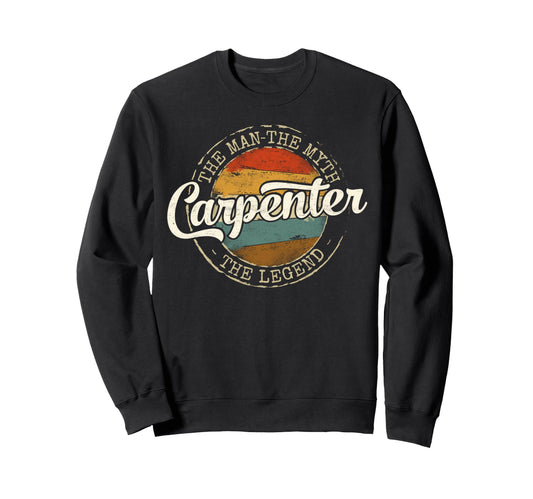 Carpenter Myth Legend Stamp Builder Sweatshirt - Unique Graphic Unisex - T-Shirt, Sweatshirt, Hoodie