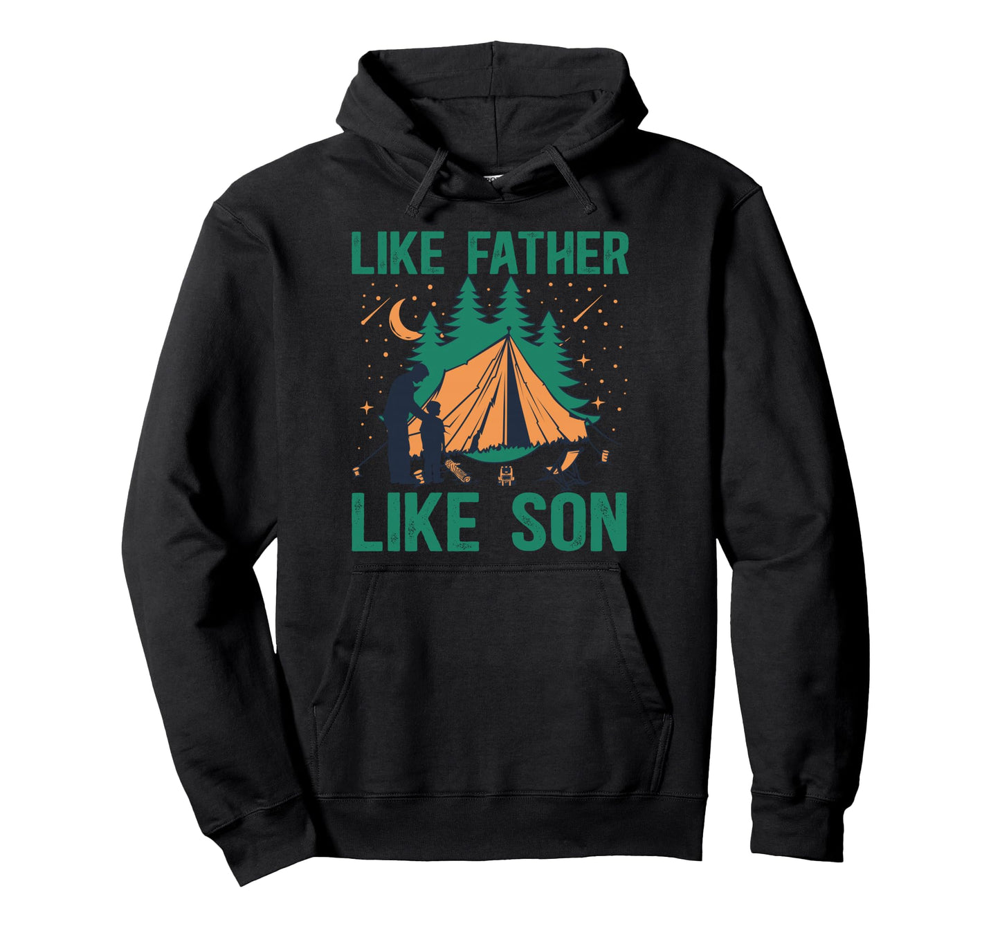 Camping Buddies Dad And Son Camping Buddy Hoodie - Unique Graphic Men Women - T-Shirt, Sweatshirt, Hoodie