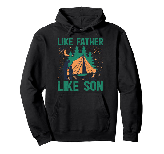 Camping Buddies Dad And Son Camping Buddy Hoodie - Unique Graphic Men Women - T-Shirt, Sweatshirt, Hoodie