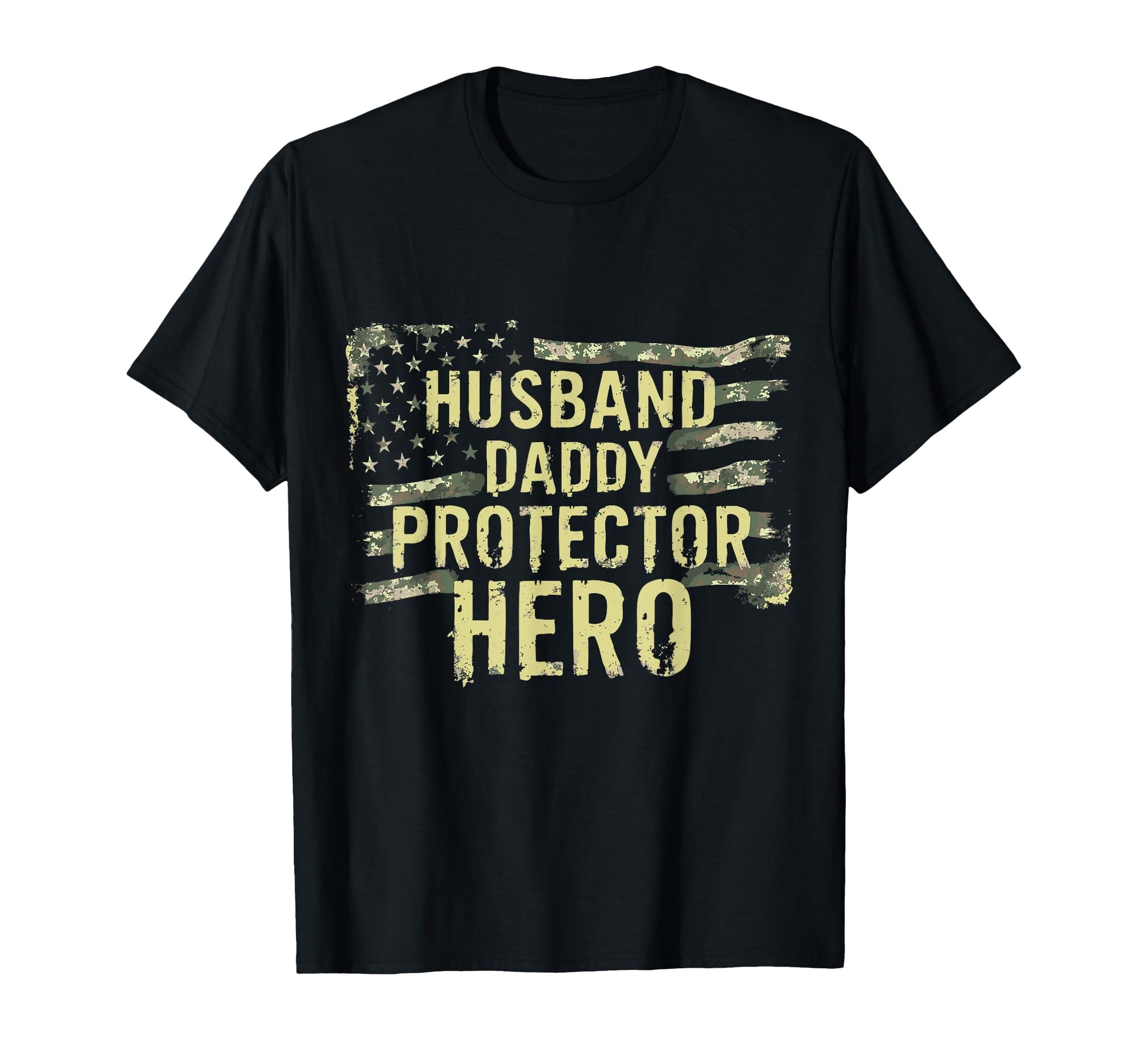 Husband Daddy Protector Hero Patriot T-Shirt - Unique Graphic for Adults - T-Shirt, Sweatshirt, Hoodie