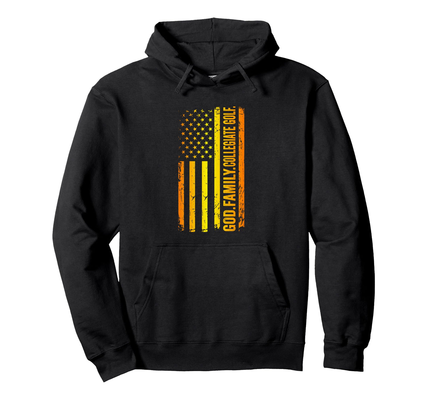 God Family Collegiate Golf Us American Hoodie - Graphic Print Men Women - T-Shirt, Sweatshirt, Hoodie