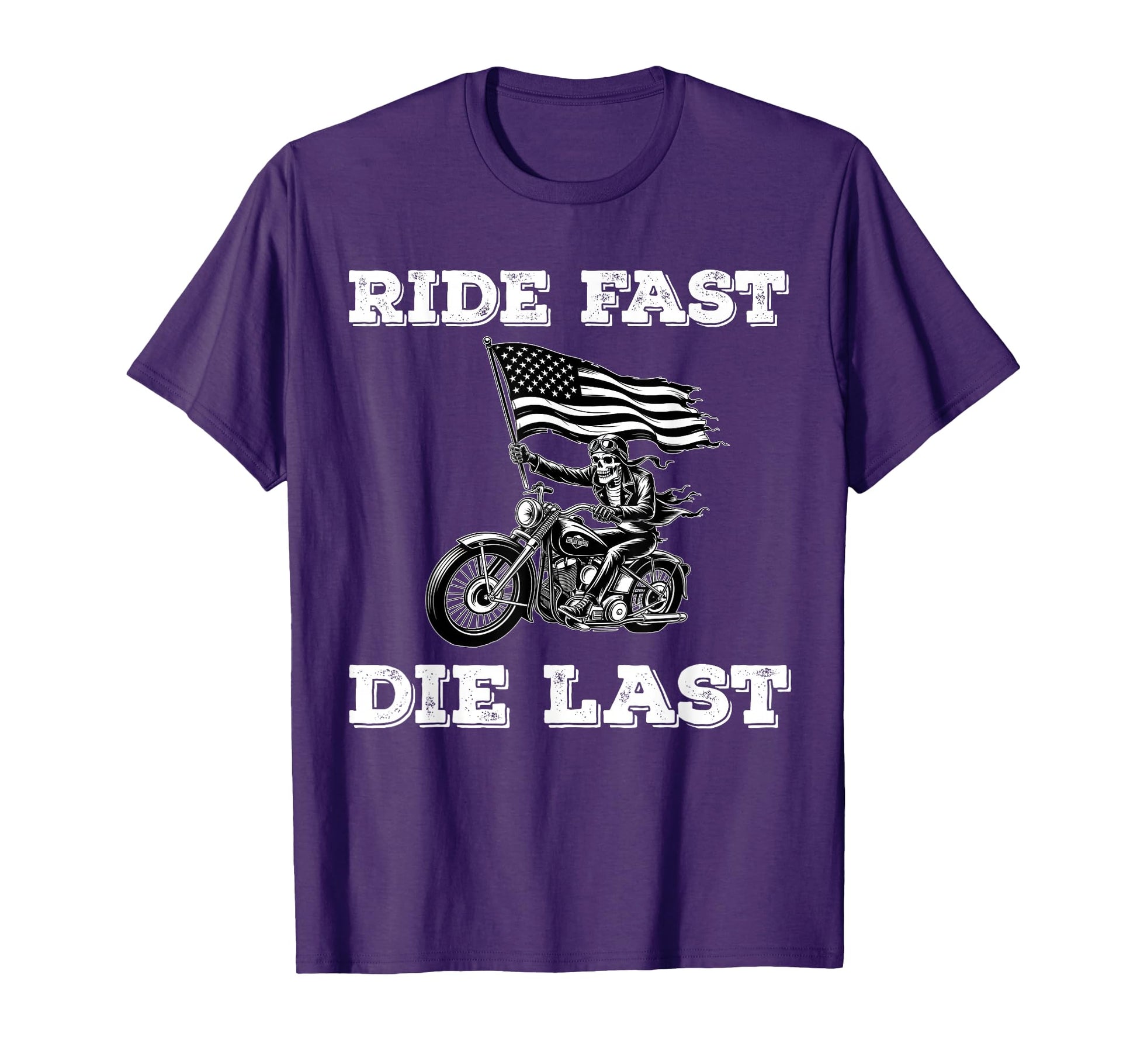 Skeleton Biker Motorcycle Dad Ride T-Shirt - Novelty Apparel Men Women - T-Shirt, Sweatshirt, Hoodie