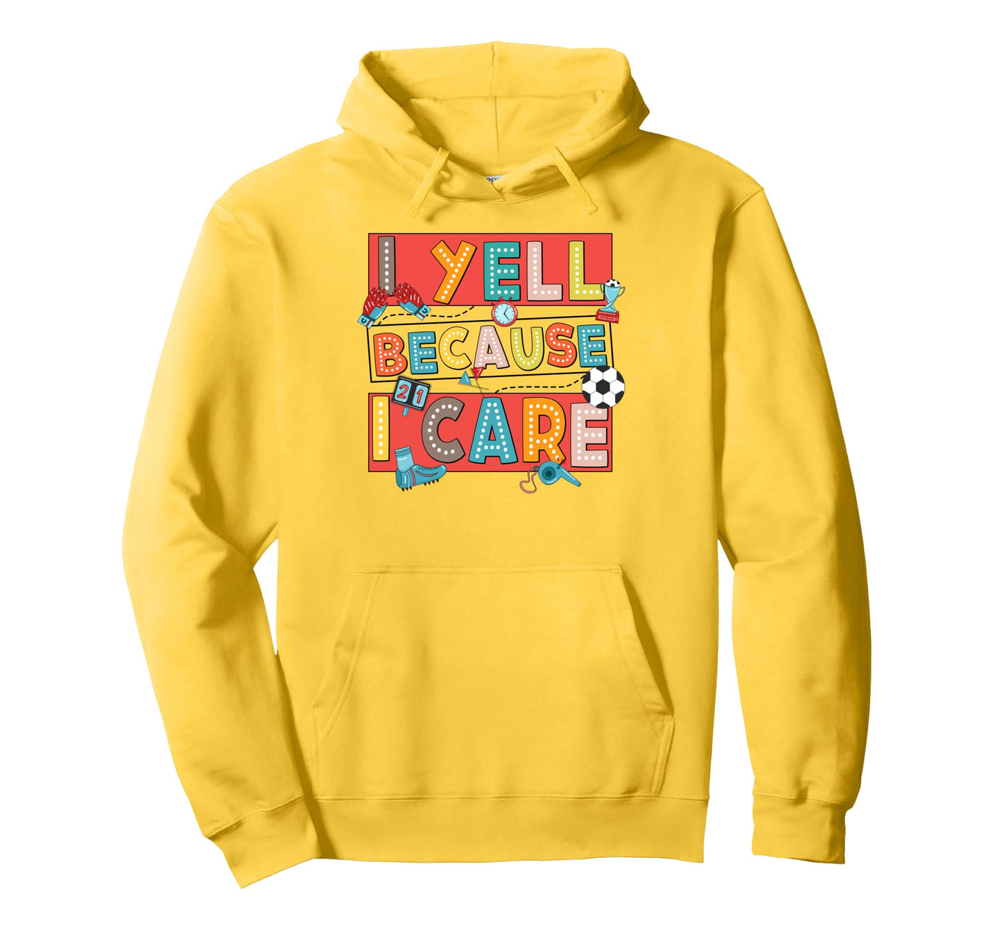 Soccer Mom Soccer Dad Biggest Fan I Hoodie - Fun Novelty Design Unisex - T-Shirt, Sweatshirt, Hoodie