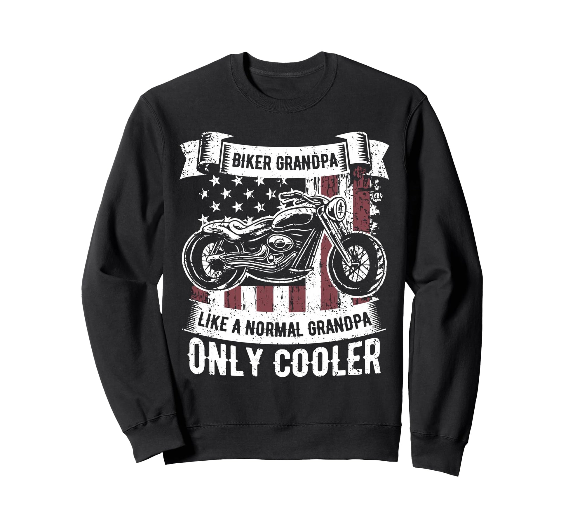Biker Grandpa Ride Motorcycles Sweatshirt - Minimalist Print Men Women - T-Shirt, Sweatshirt, Hoodie